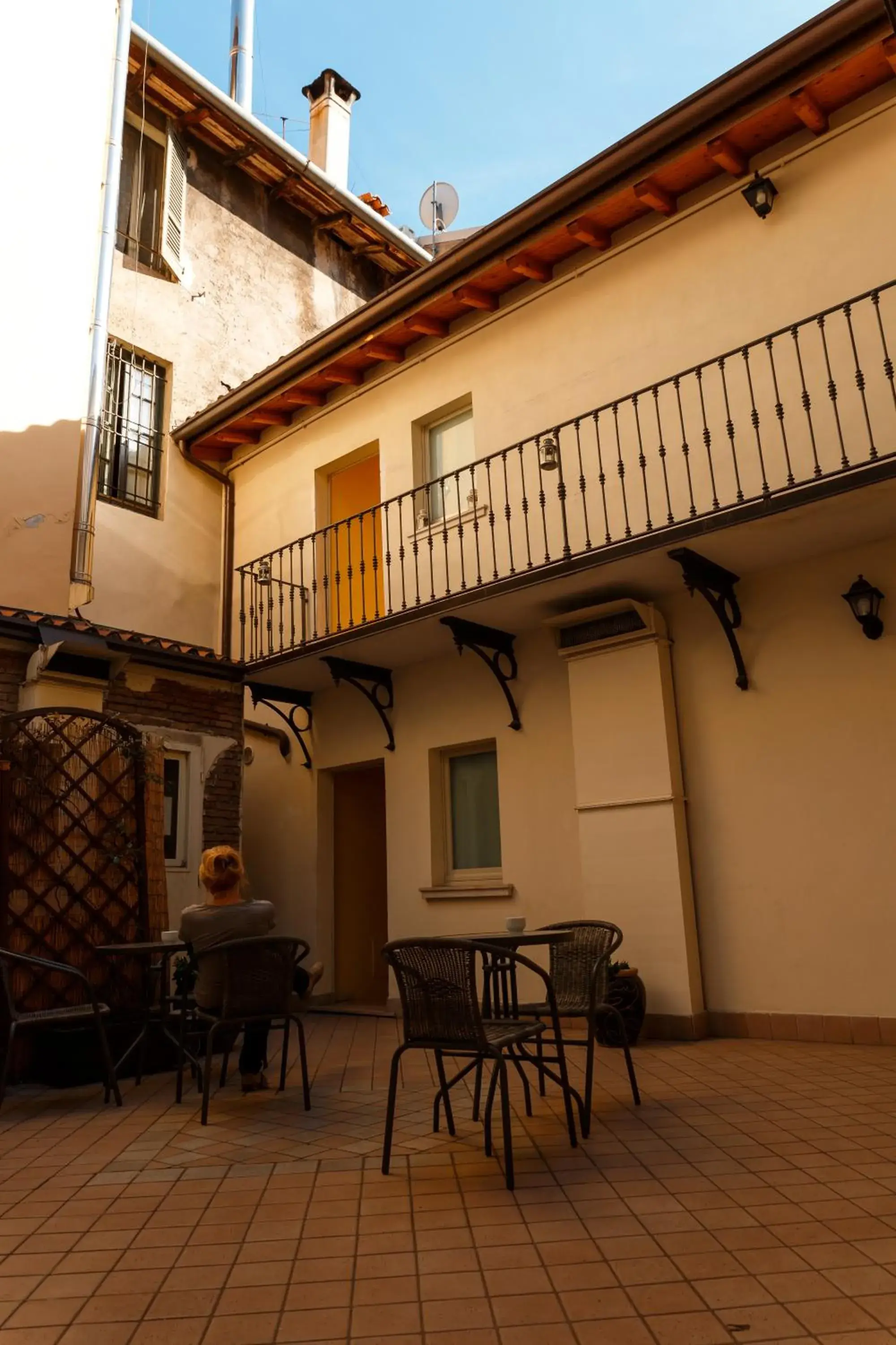 Patio in Albergo Orologio