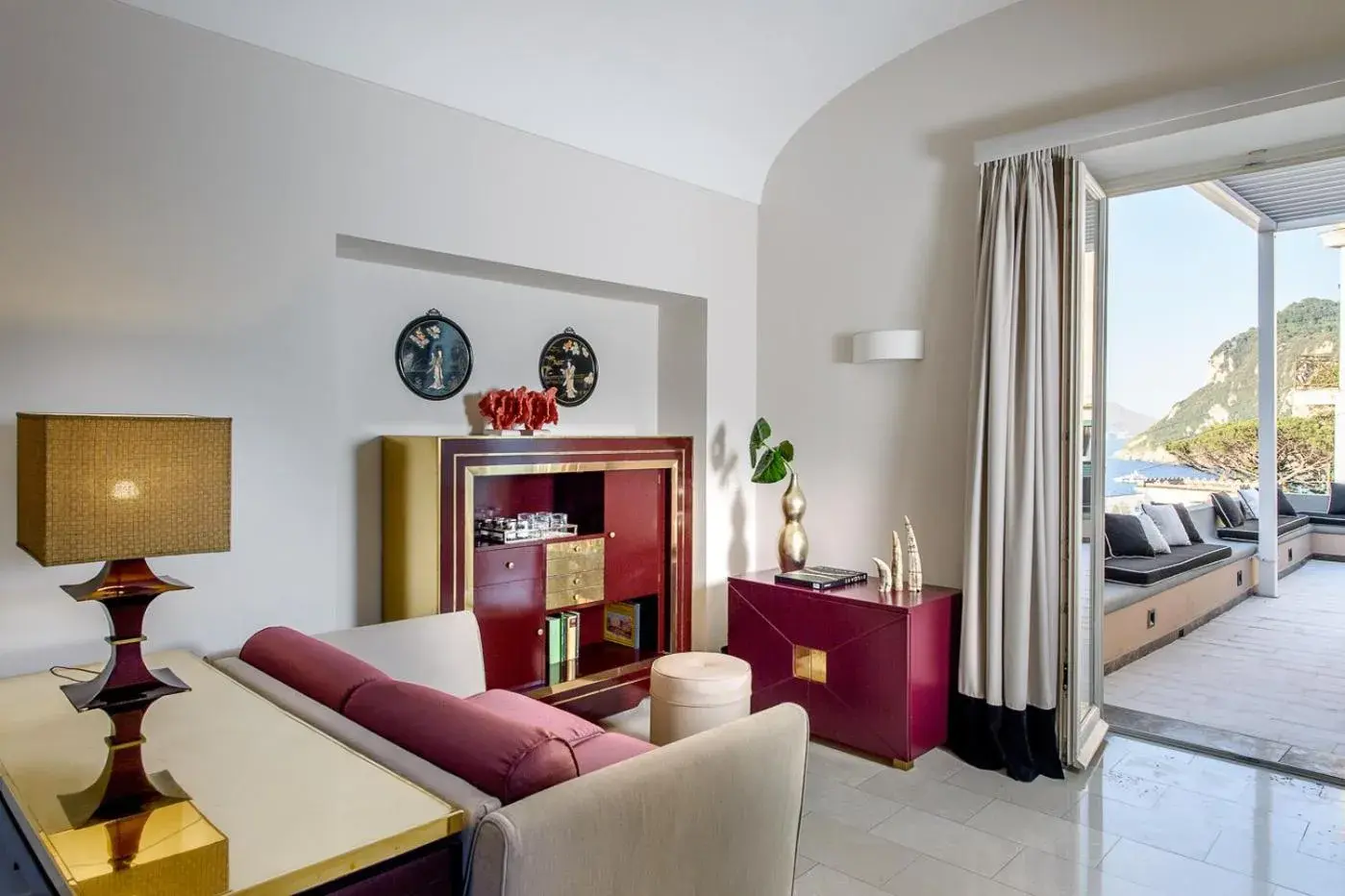 Balcony/Terrace, Seating Area in Villa Marina Capri Hotel & Spa