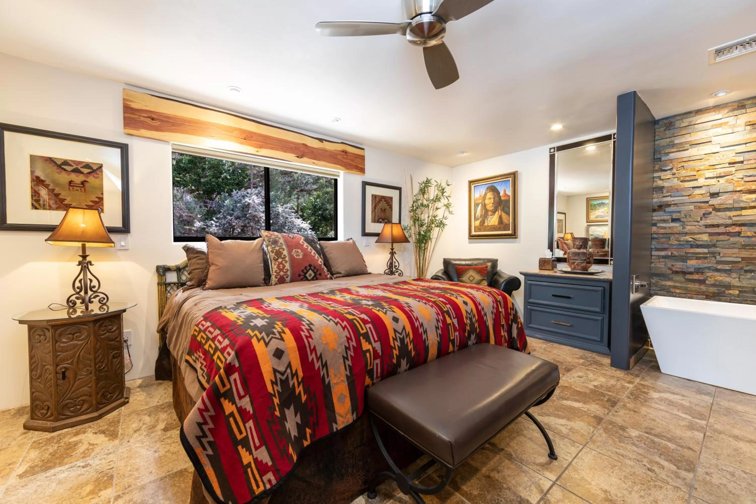 Bedroom, Bed in A Sunset Chateau