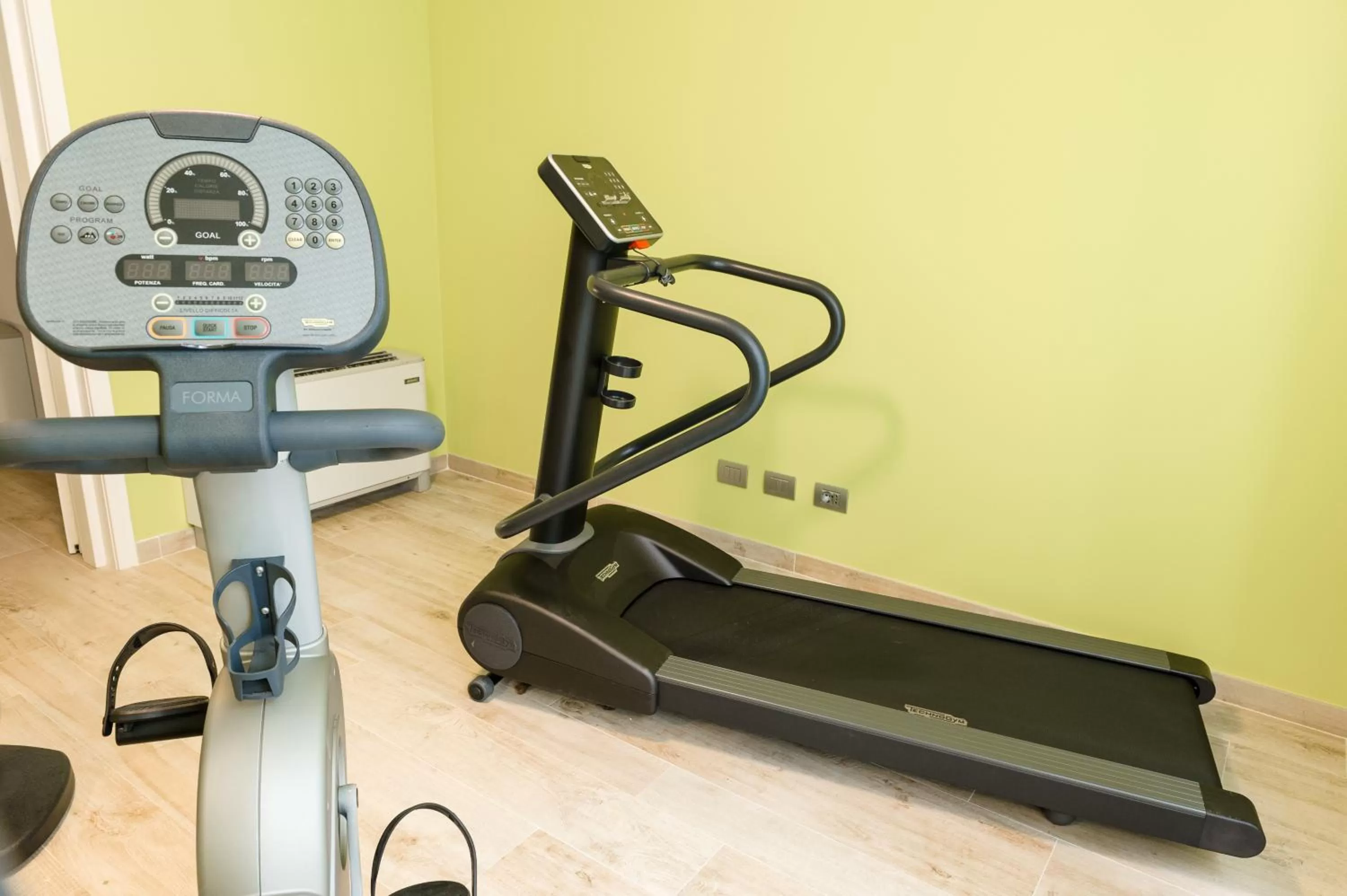 Fitness centre/facilities in Bianco Hotel