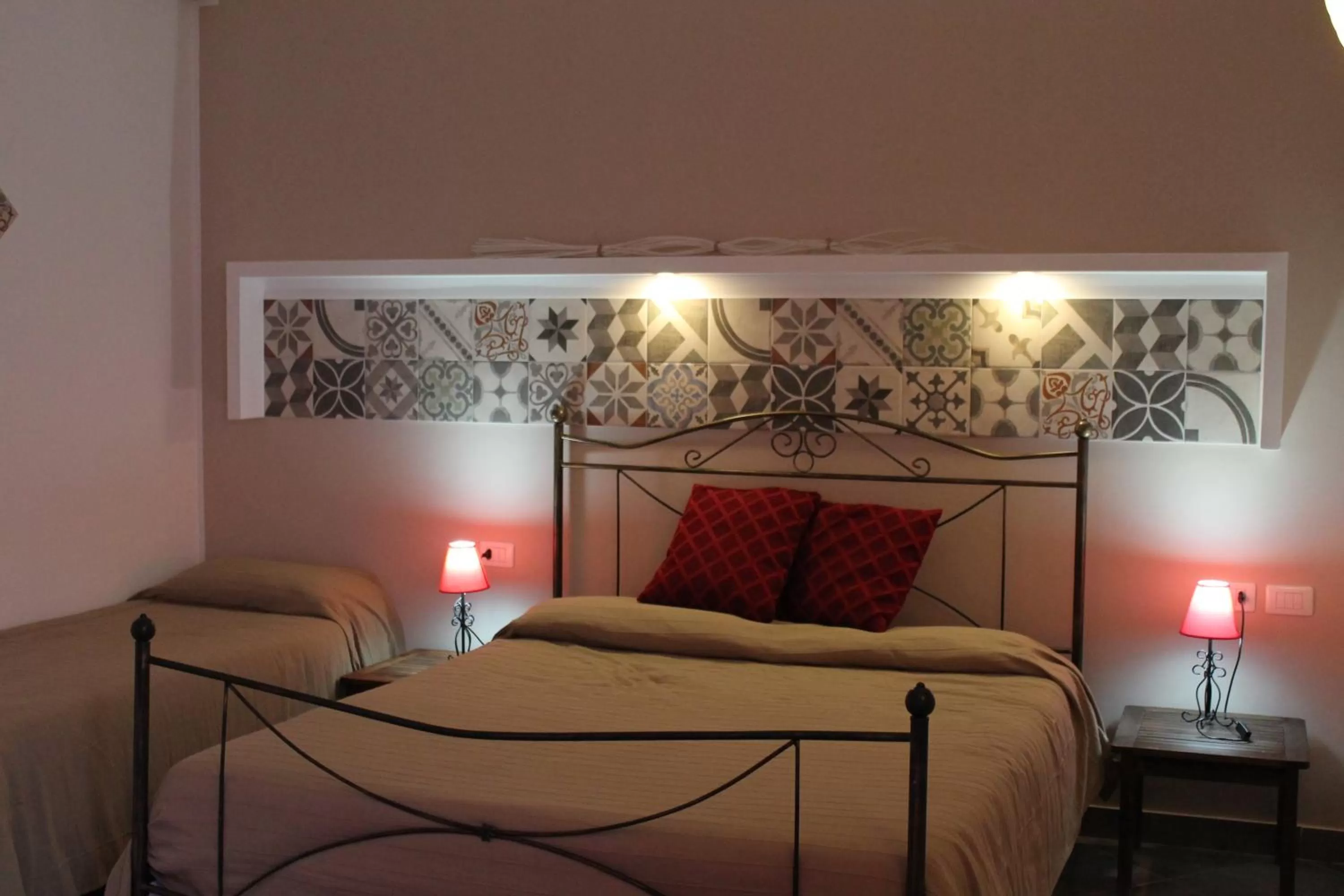 Bed in Signorino Eco Resort & Spa