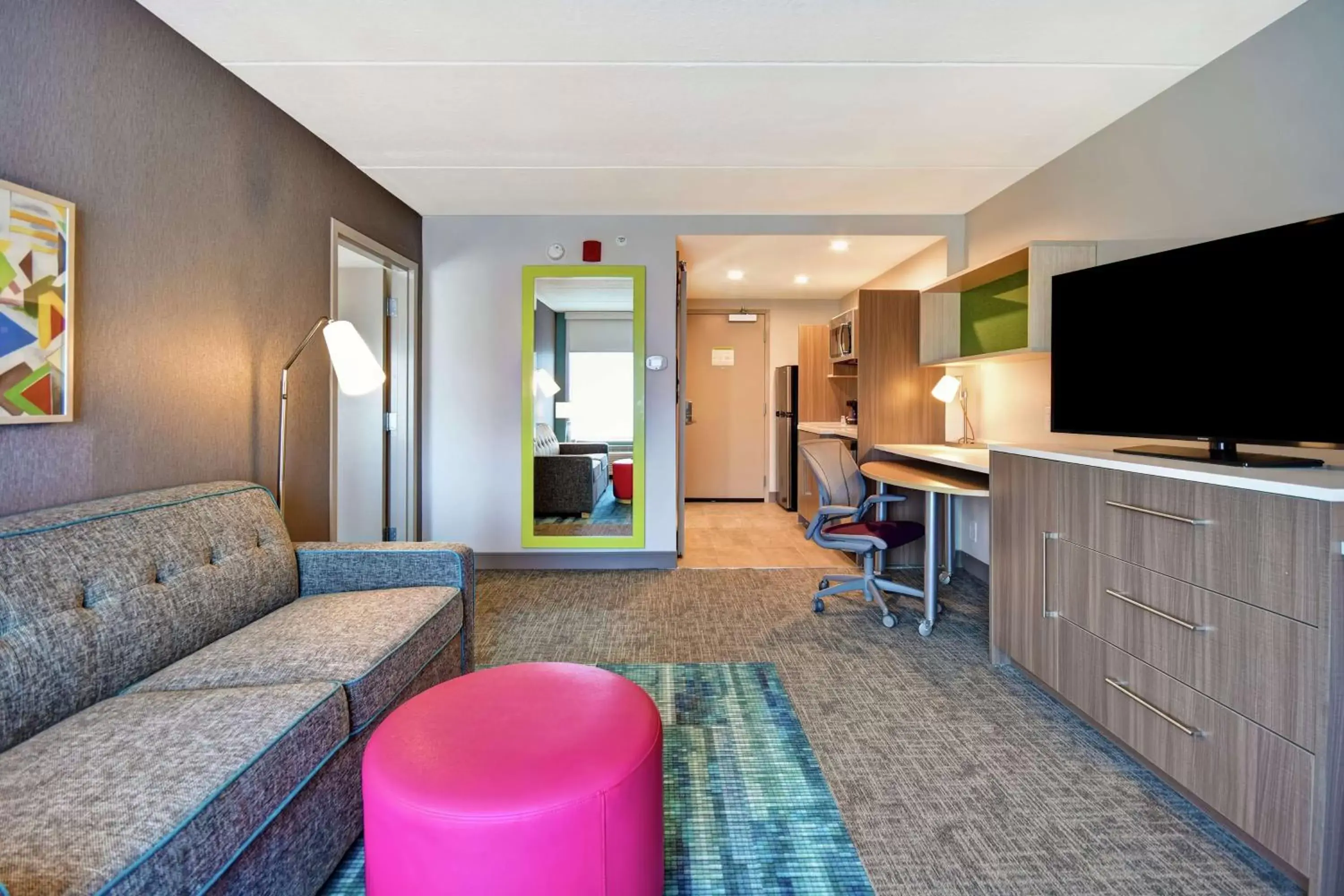 Bedroom, Seating Area in Home2 Suites By Hilton Atlanta Marietta, Ga