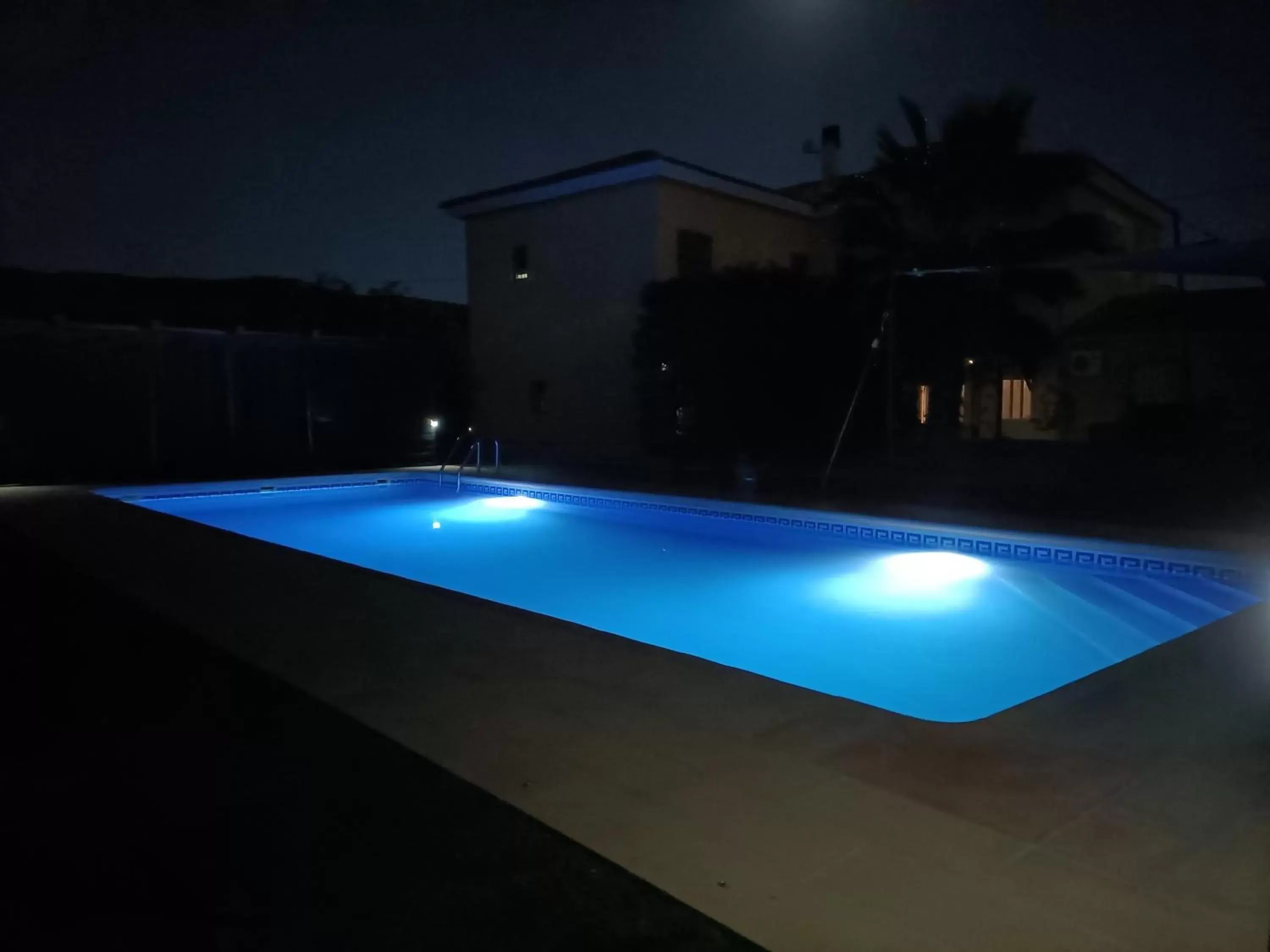 Night, Swimming Pool in Casa Rural Mas Solana
