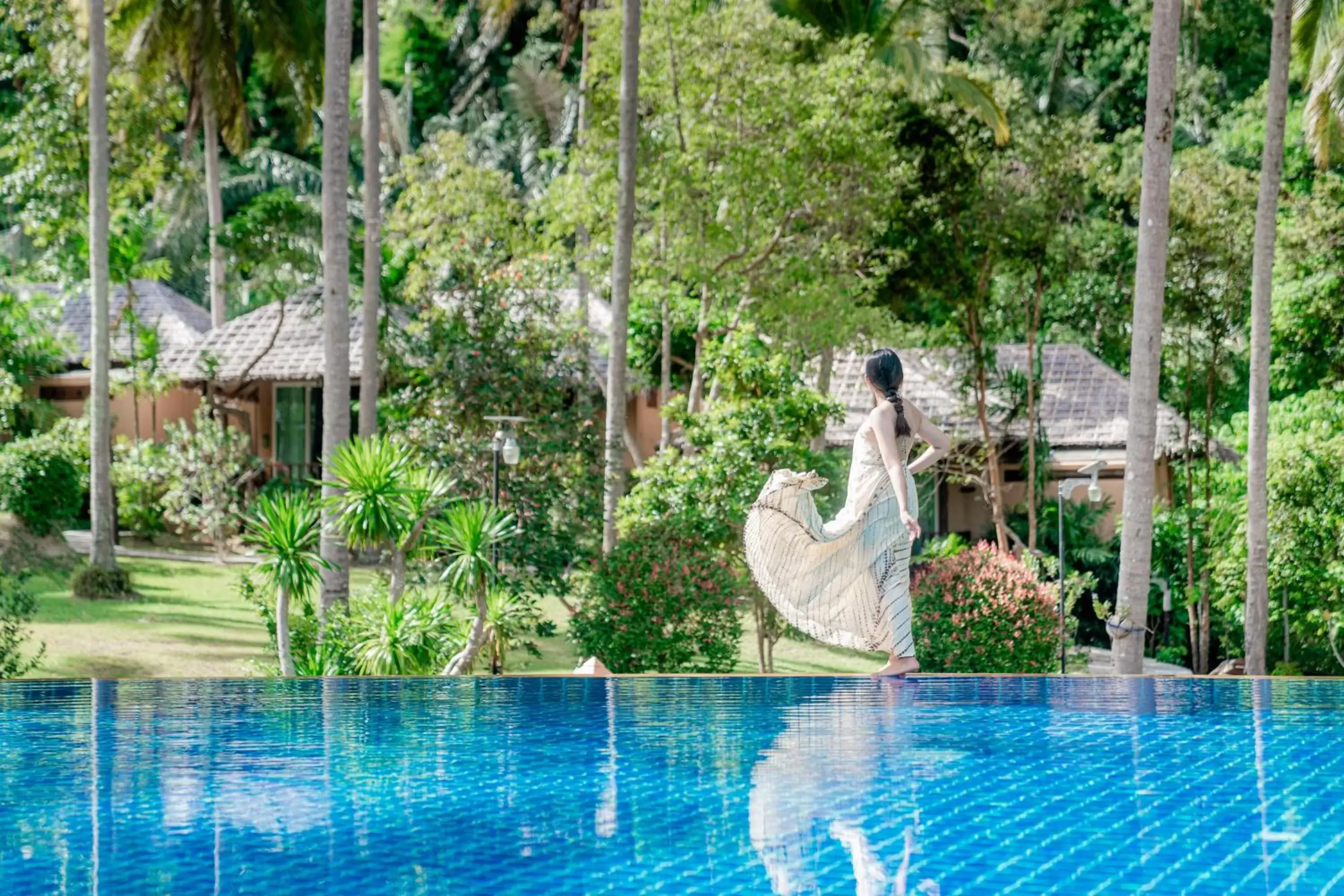 Natural landscape, Swimming Pool in Ban Sainai Resort- SHA Extra Plus Aonang's Green Resort