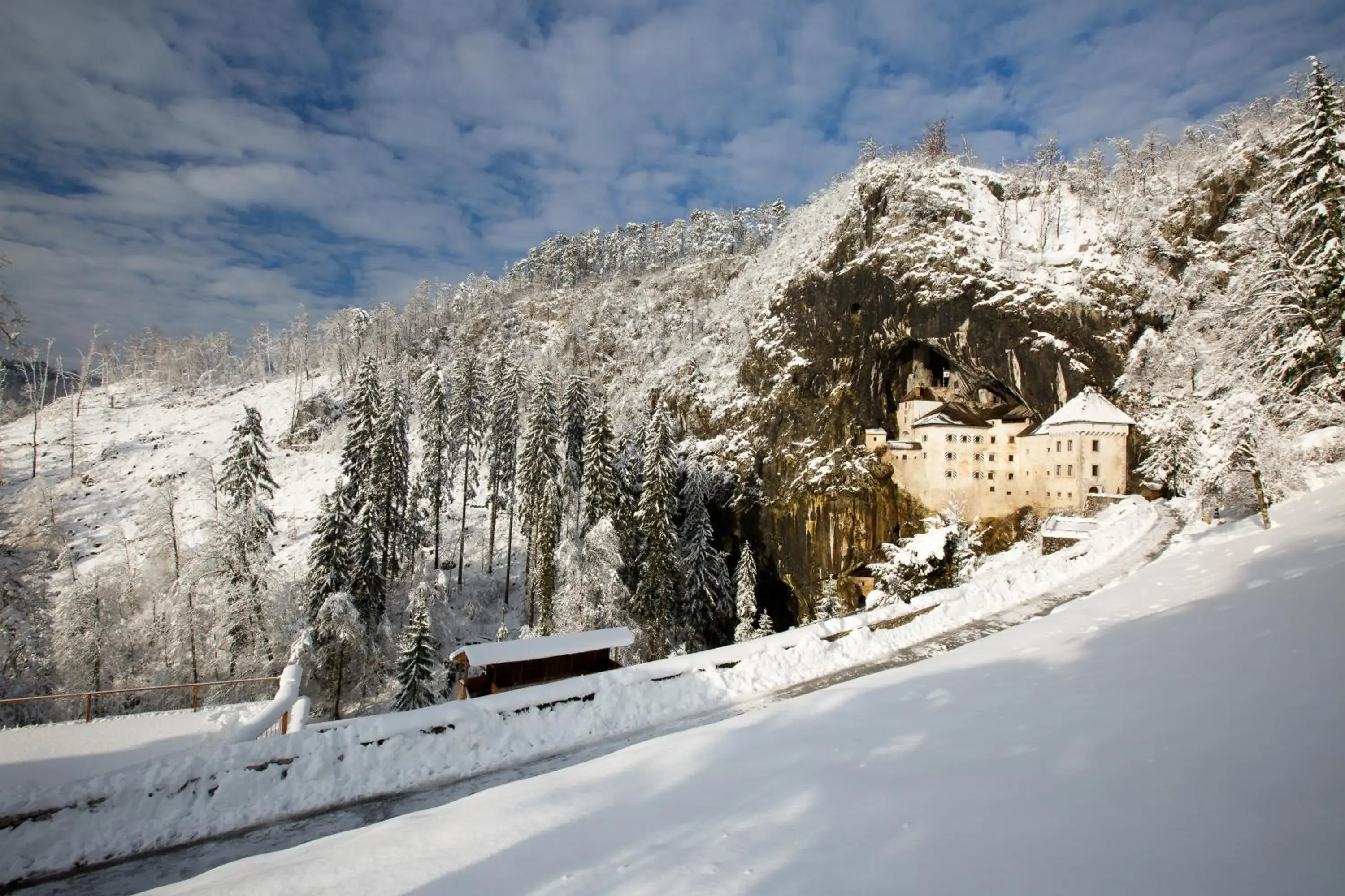 Natural landscape, Winter in Postojna Cave Hotel Jama