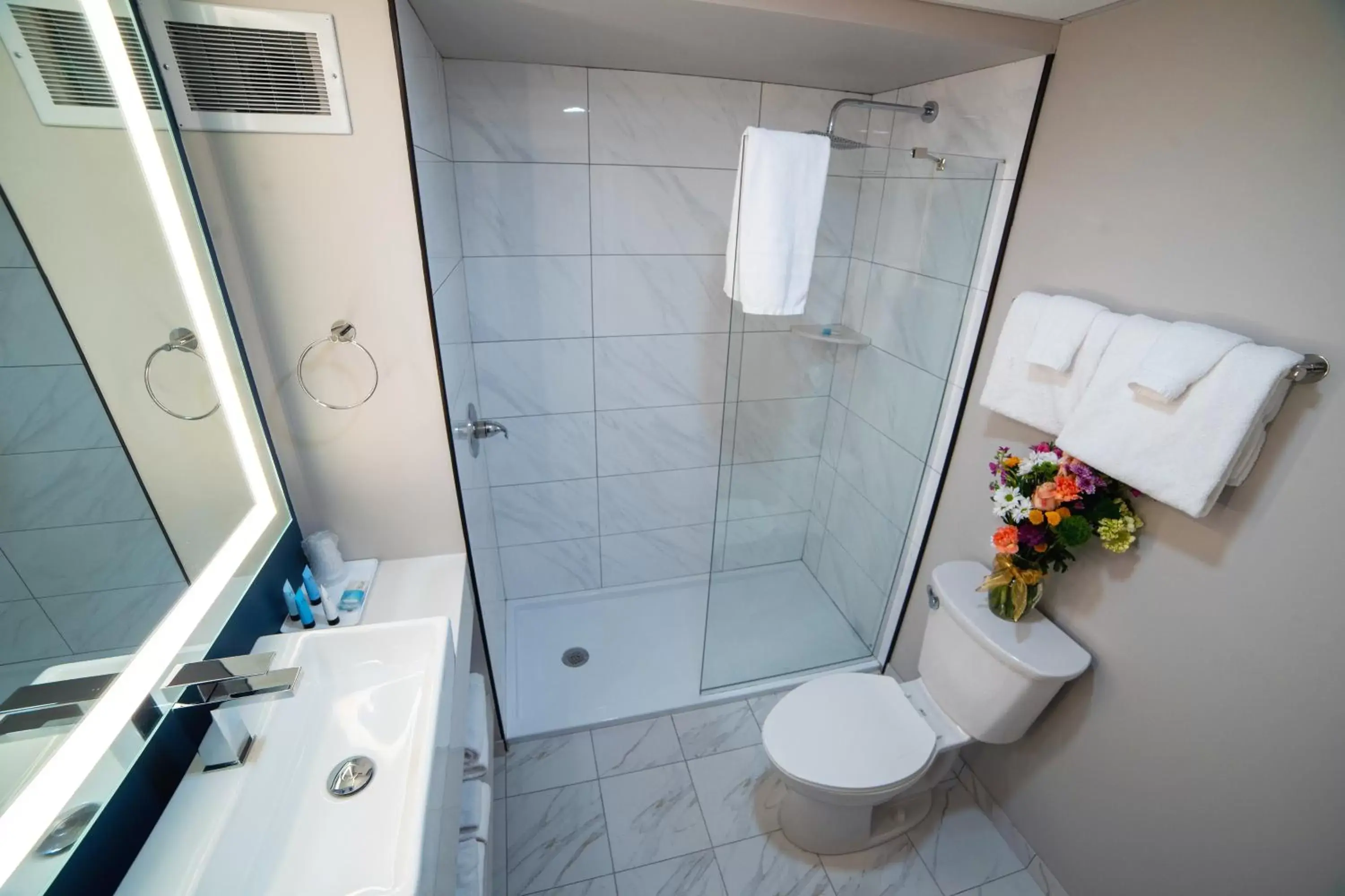 Shower, Bathroom in Fort William Henry Hotel