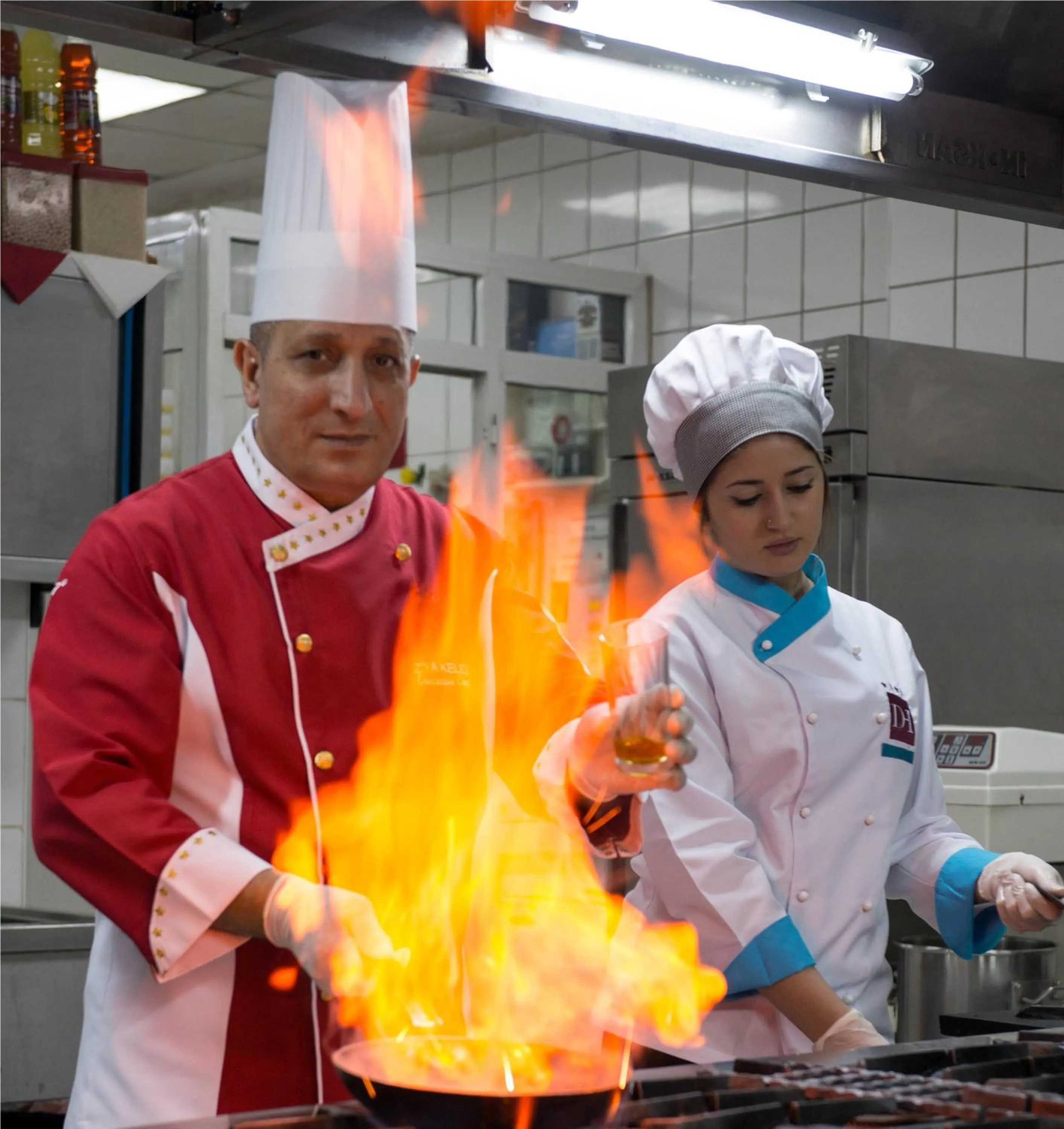 Kitchen or kitchenette in Dila Hotel