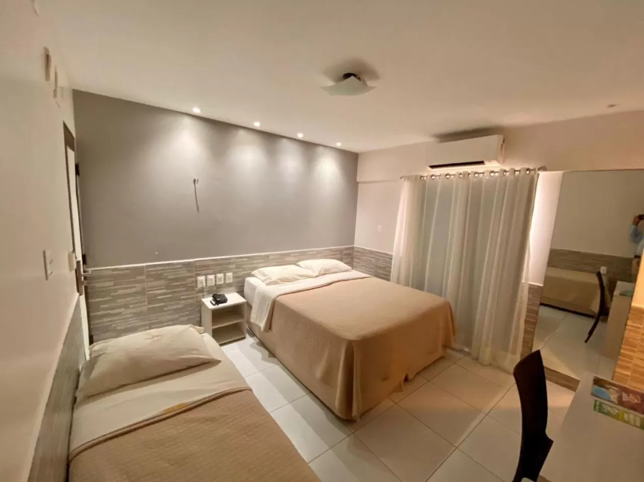 Bed in Hotel Pousada Costa do Atlântico