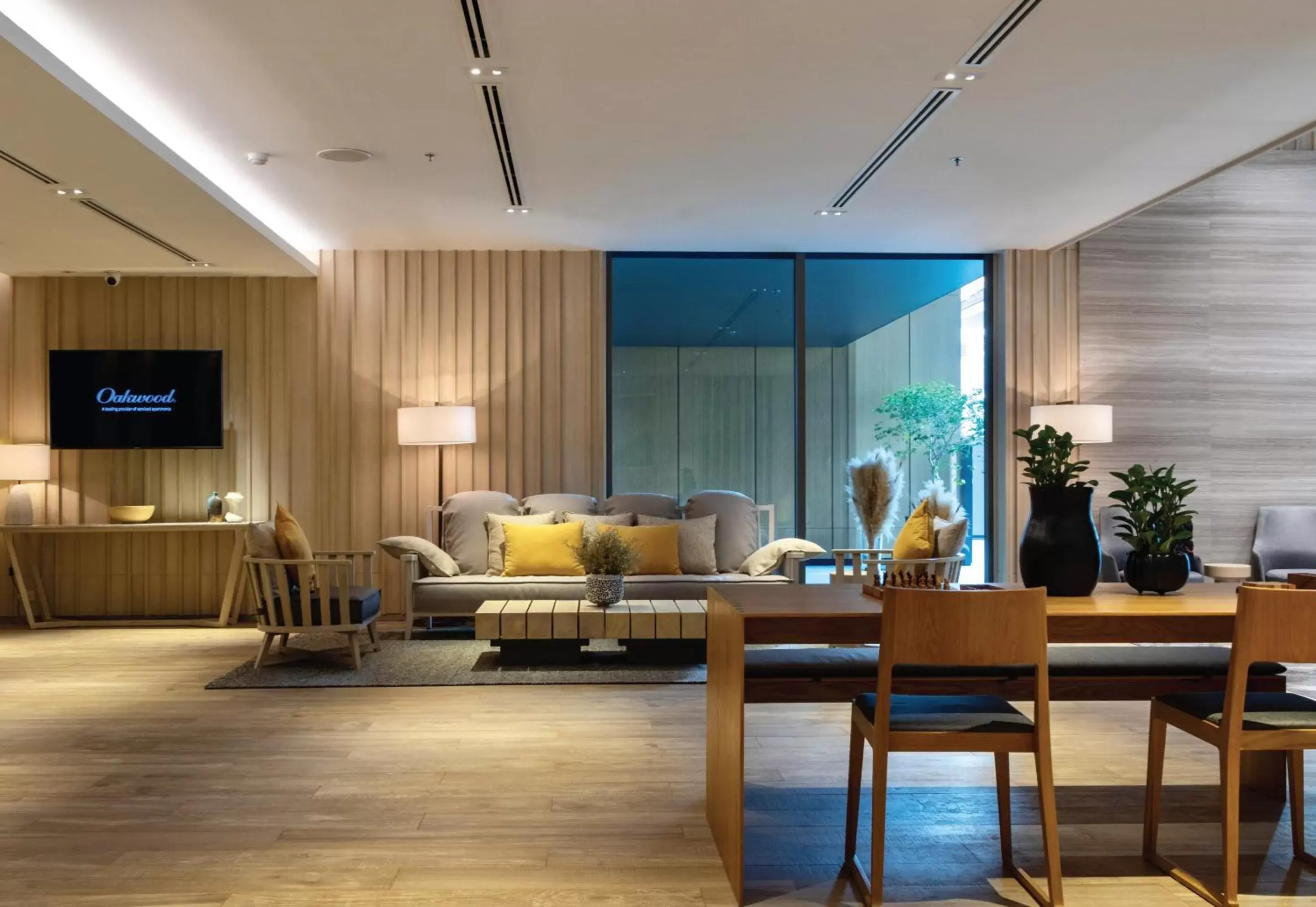 Lobby or reception in Oakwood Suites Bangkok Lobby or reception in Oakwood Suites Bangkok