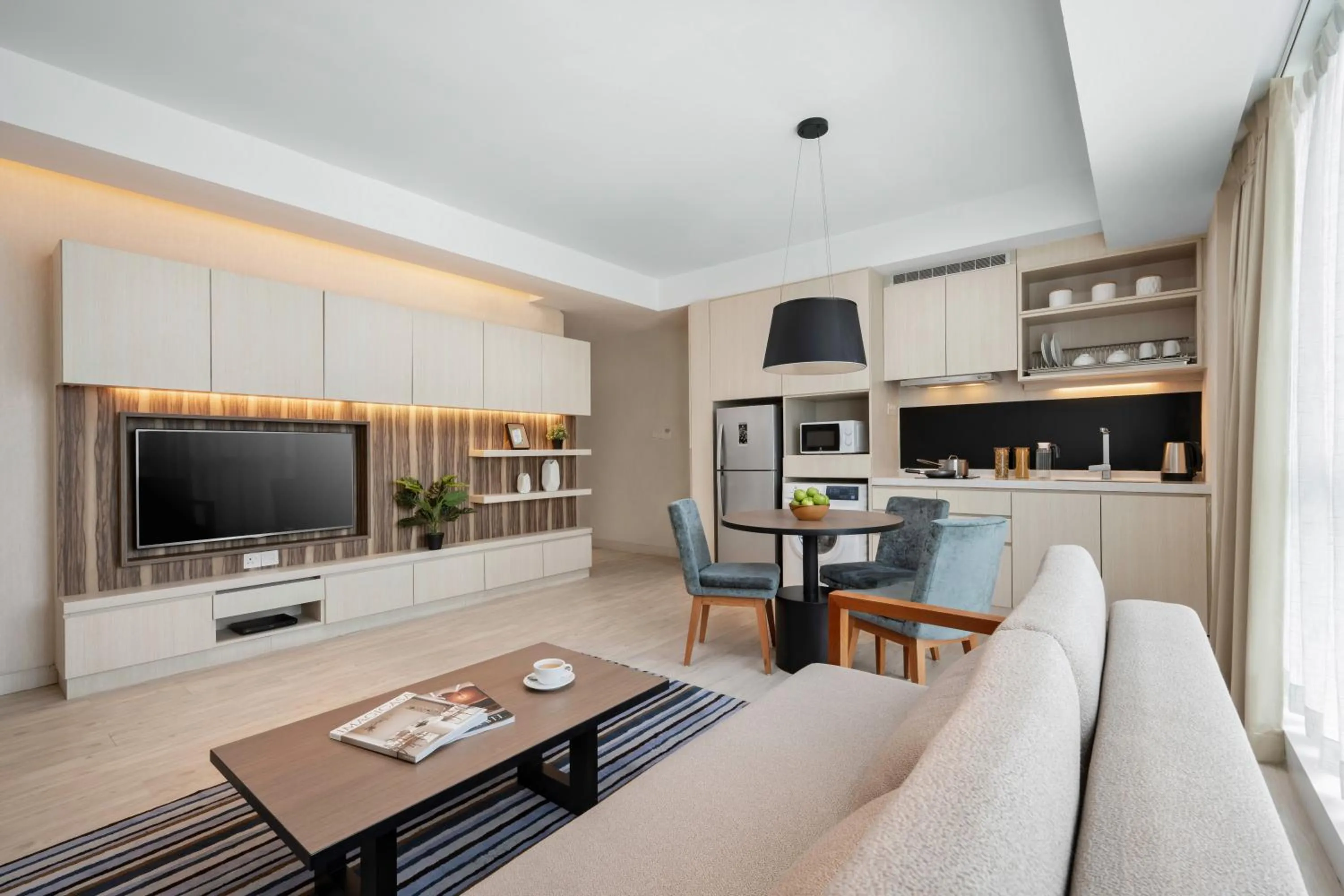 Living room in Oasia Suites Kuala Lumpur by Far East Hospitality