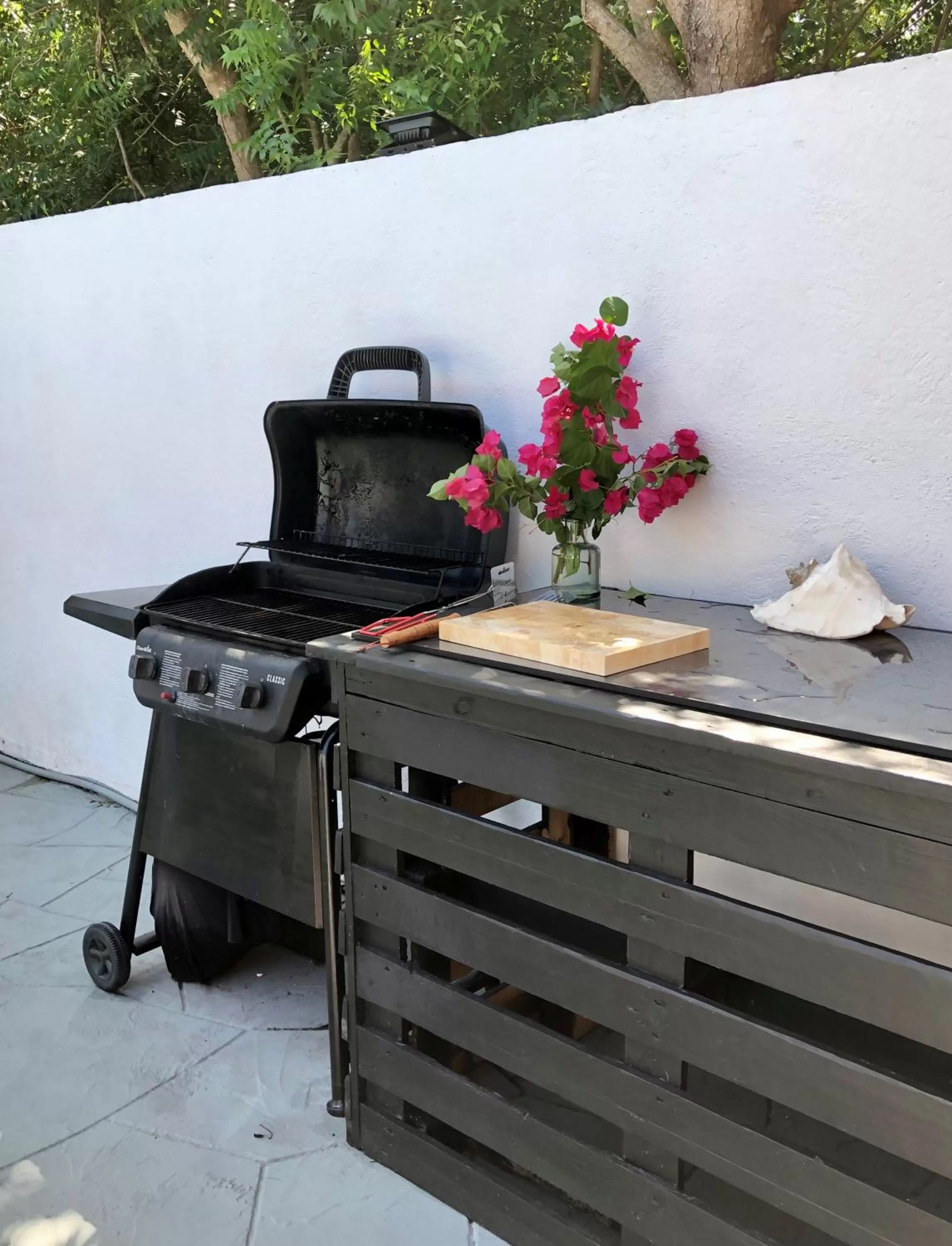 BBQ Facilities in THUISHAVEN boutique mini-resort - fantastic garden and large pool - adults only