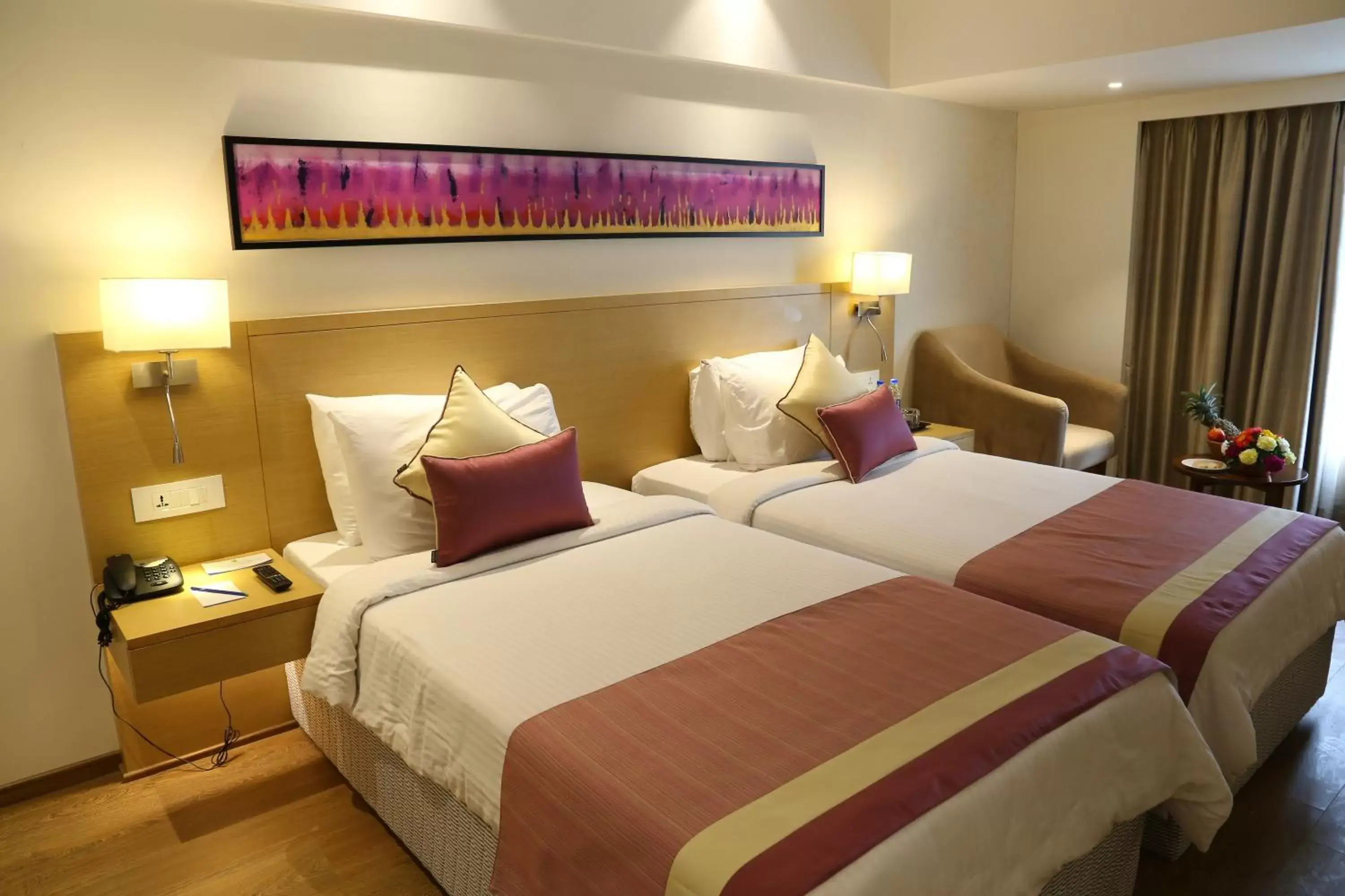 Bedroom, Bed in Sarovar Portico Rivera Ahmedabad