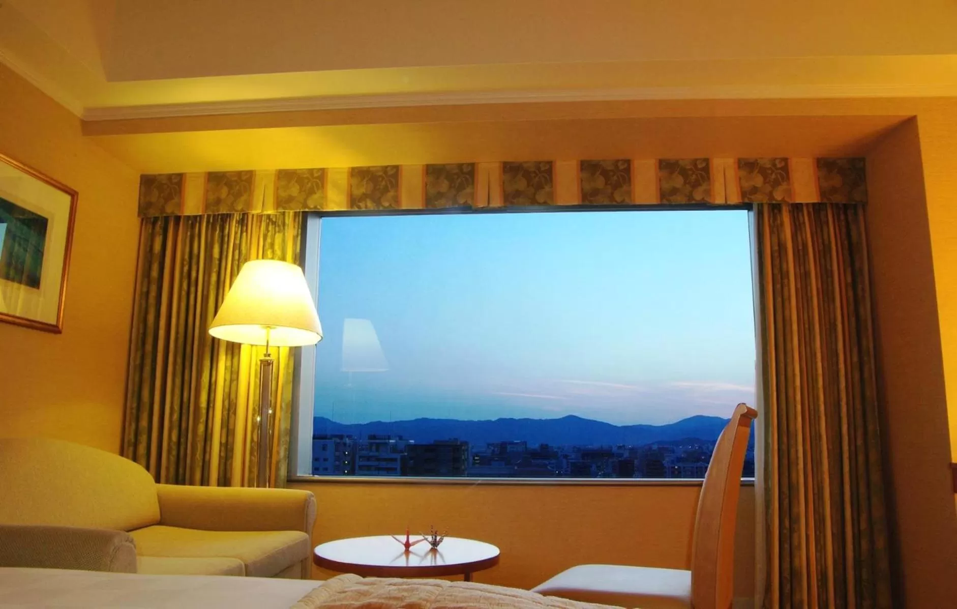 View (from property/room), Bed in Hotel Okura Kyoto