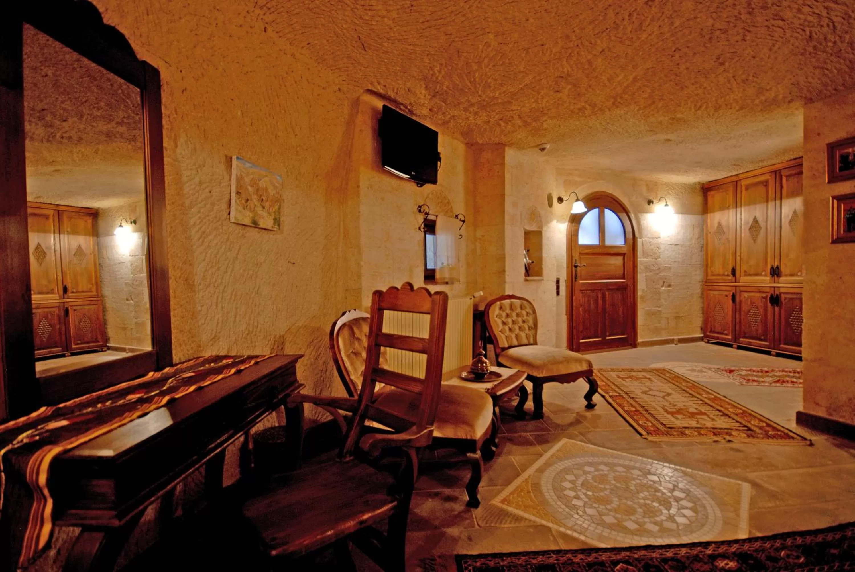 Seating area in Miras Hotel