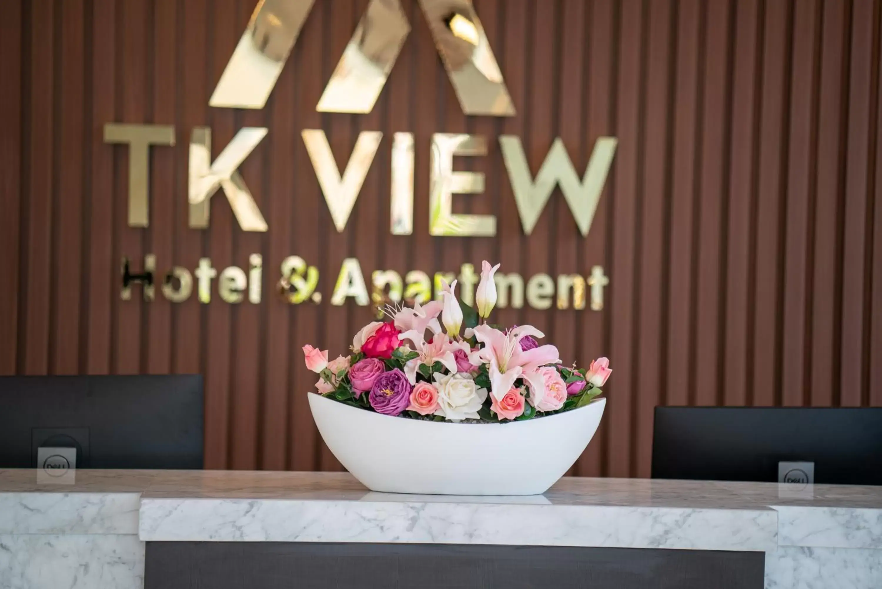 Property logo or sign in TK VIEW HOTEL & APARTMENT