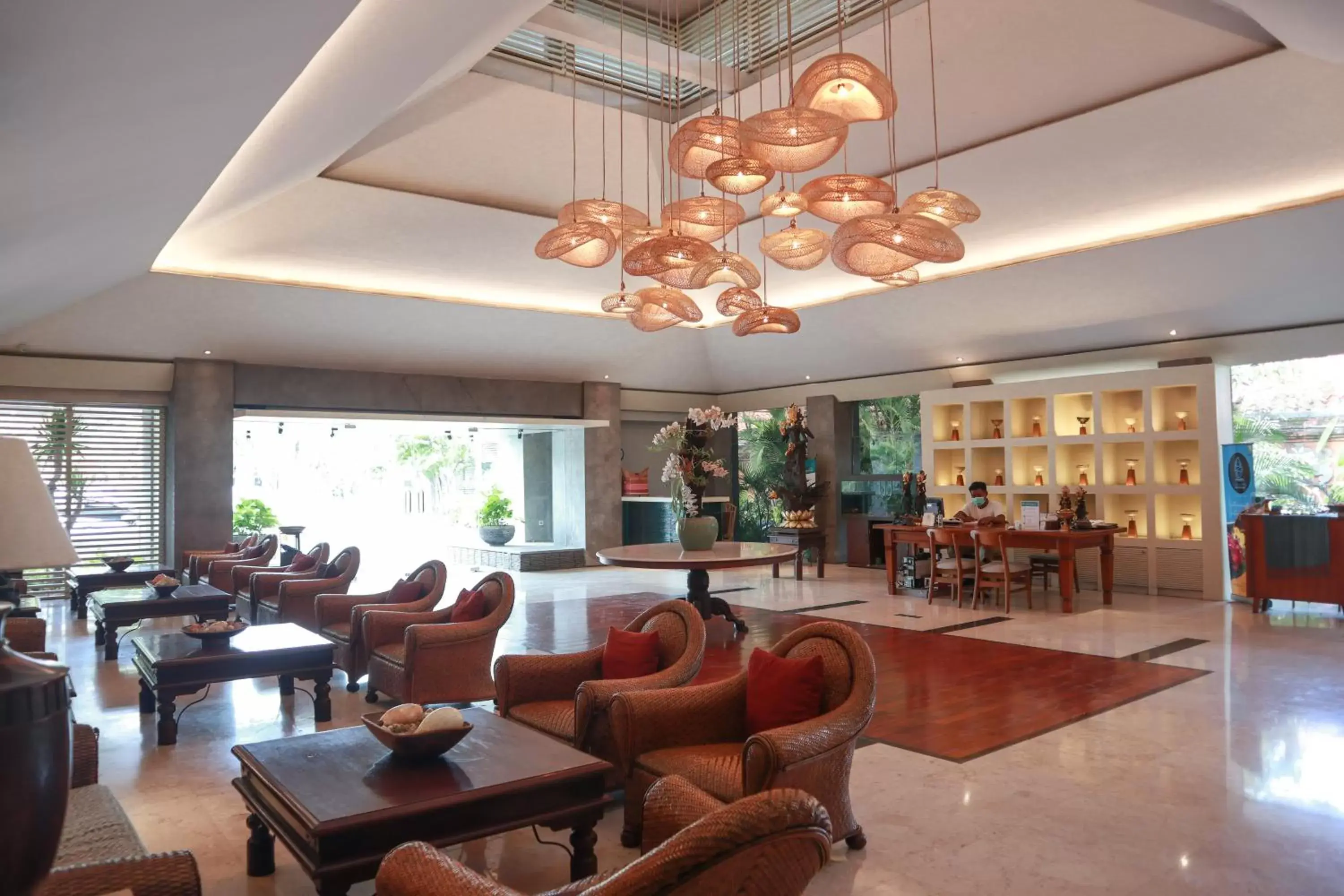 Lobby or reception in The Cakra Hotel Lobby or reception in The Cakra Hotel