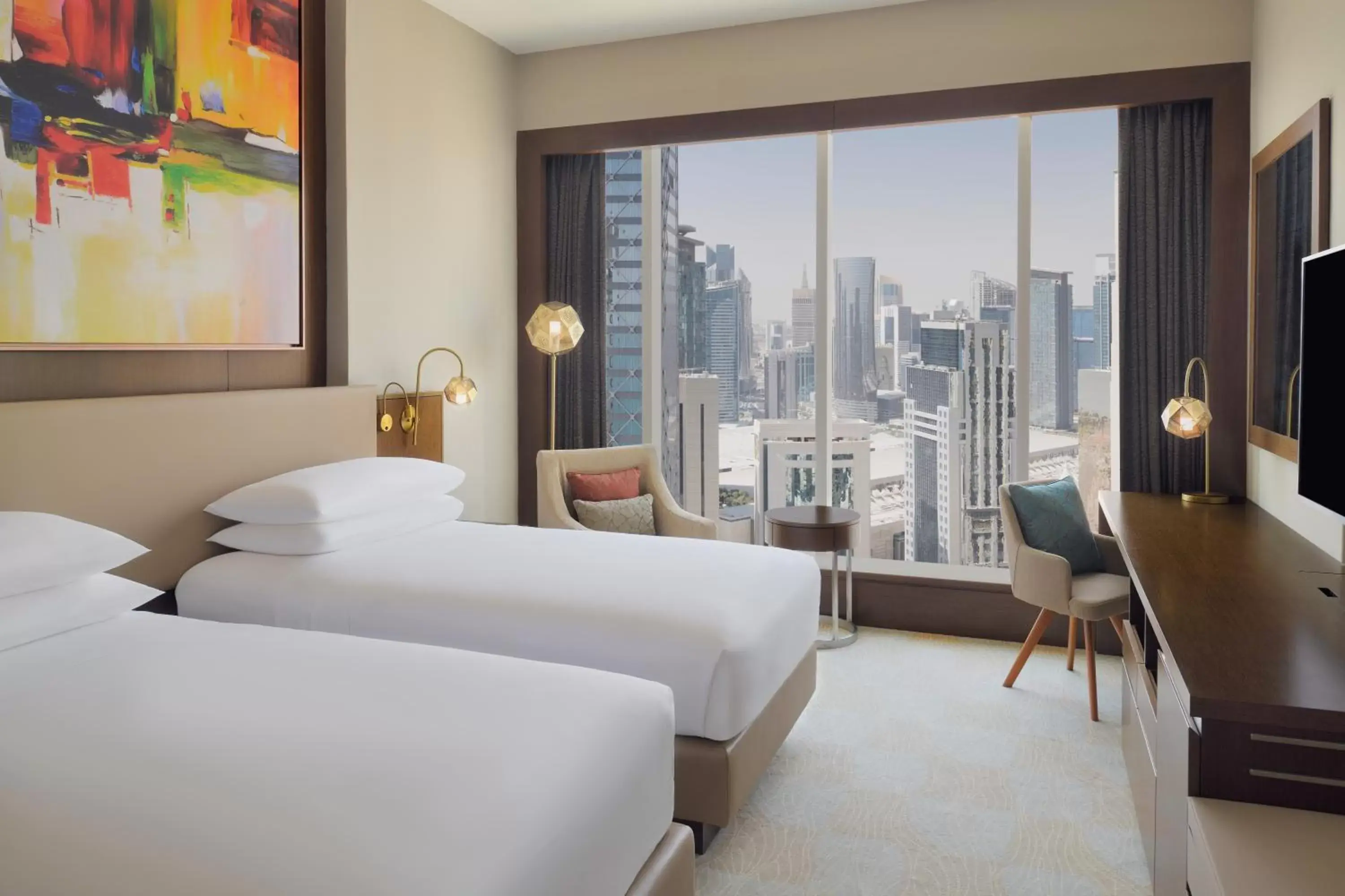 Bed in Delta Hotels by Marriott City Center Doha