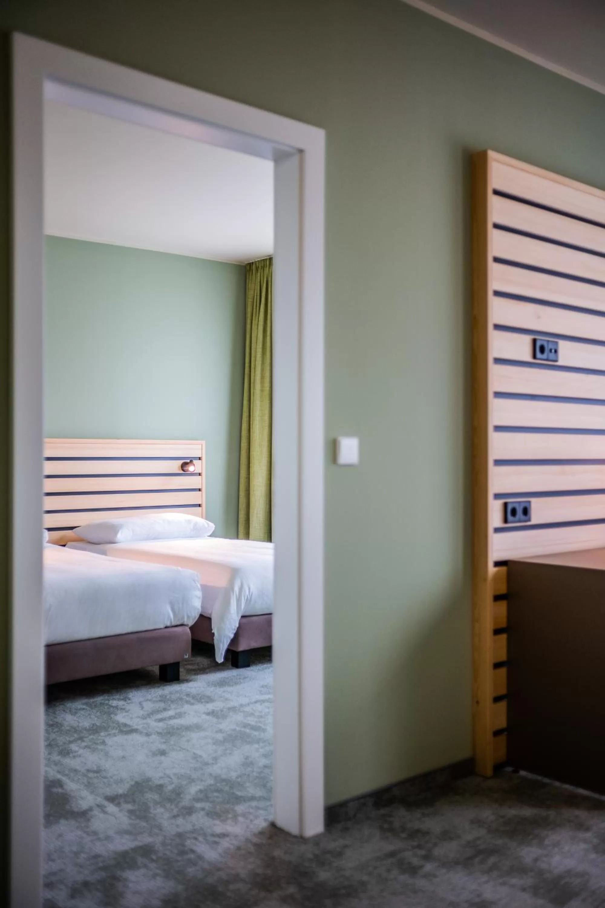 Photo of the whole room, Bed in flexymotel Spielberg