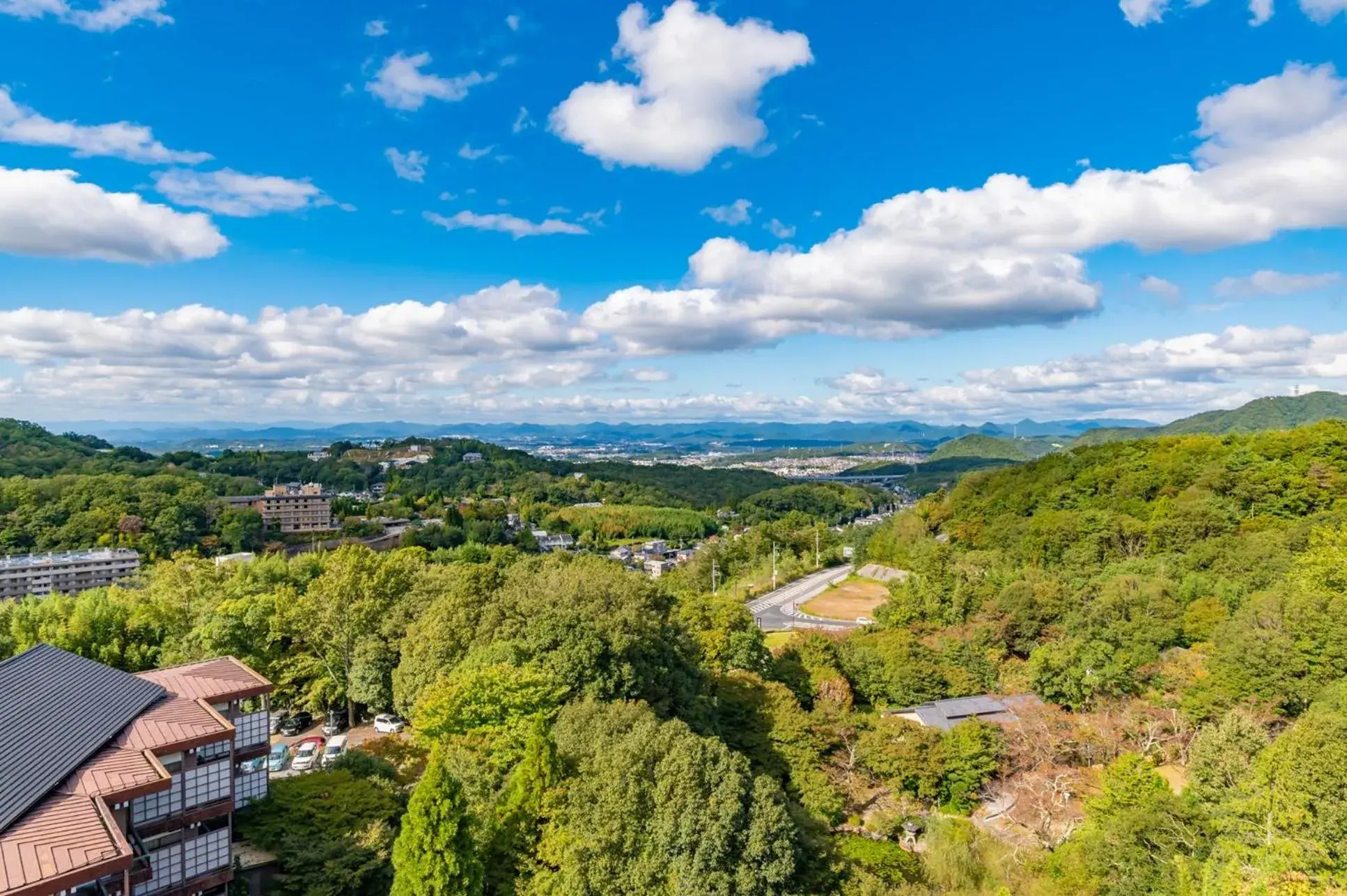 Mountain view, Bird's-eye View in Arima Onsen Motoyu Kosenkaku