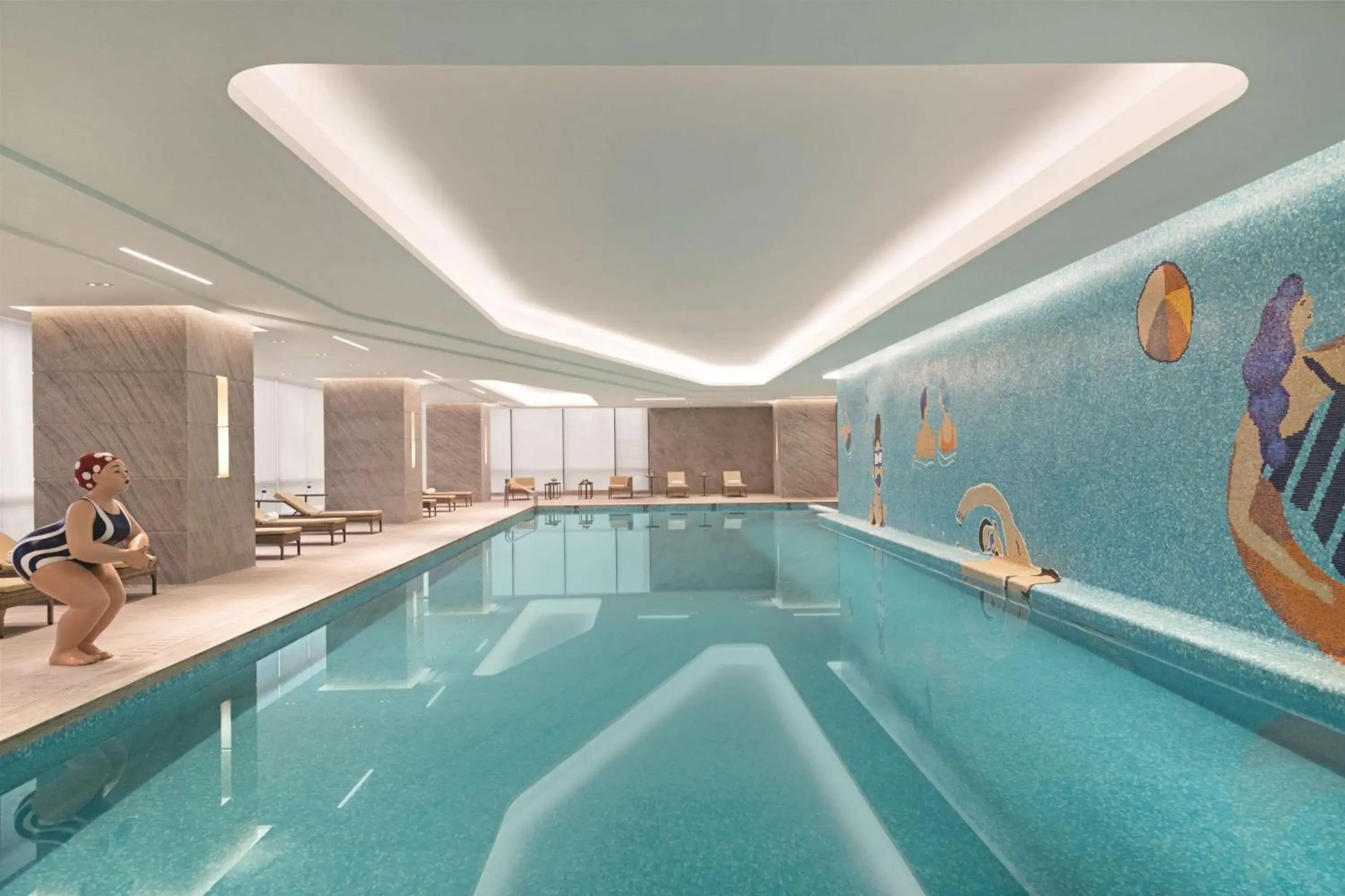 Activities, Swimming Pool in Shangri-La Hotel, Wuhan