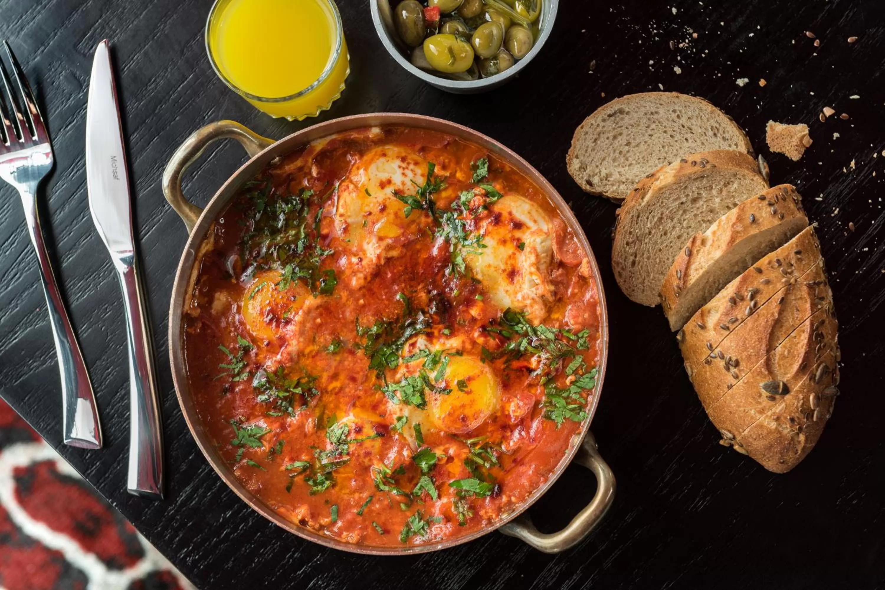 Food close-up in NYX Tel Aviv