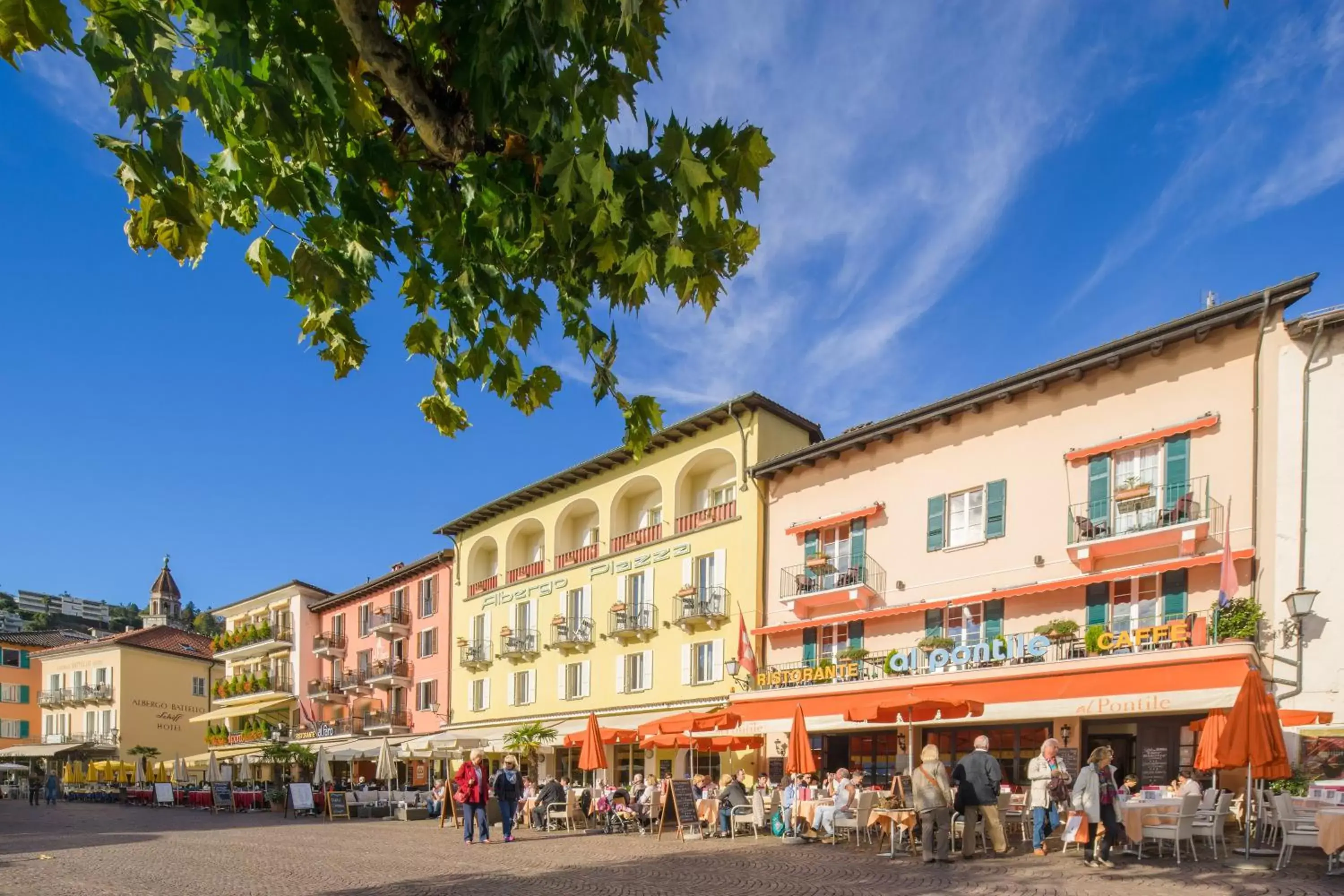 Facade/entrance in Piazza Ascona Hotel & Restaurants