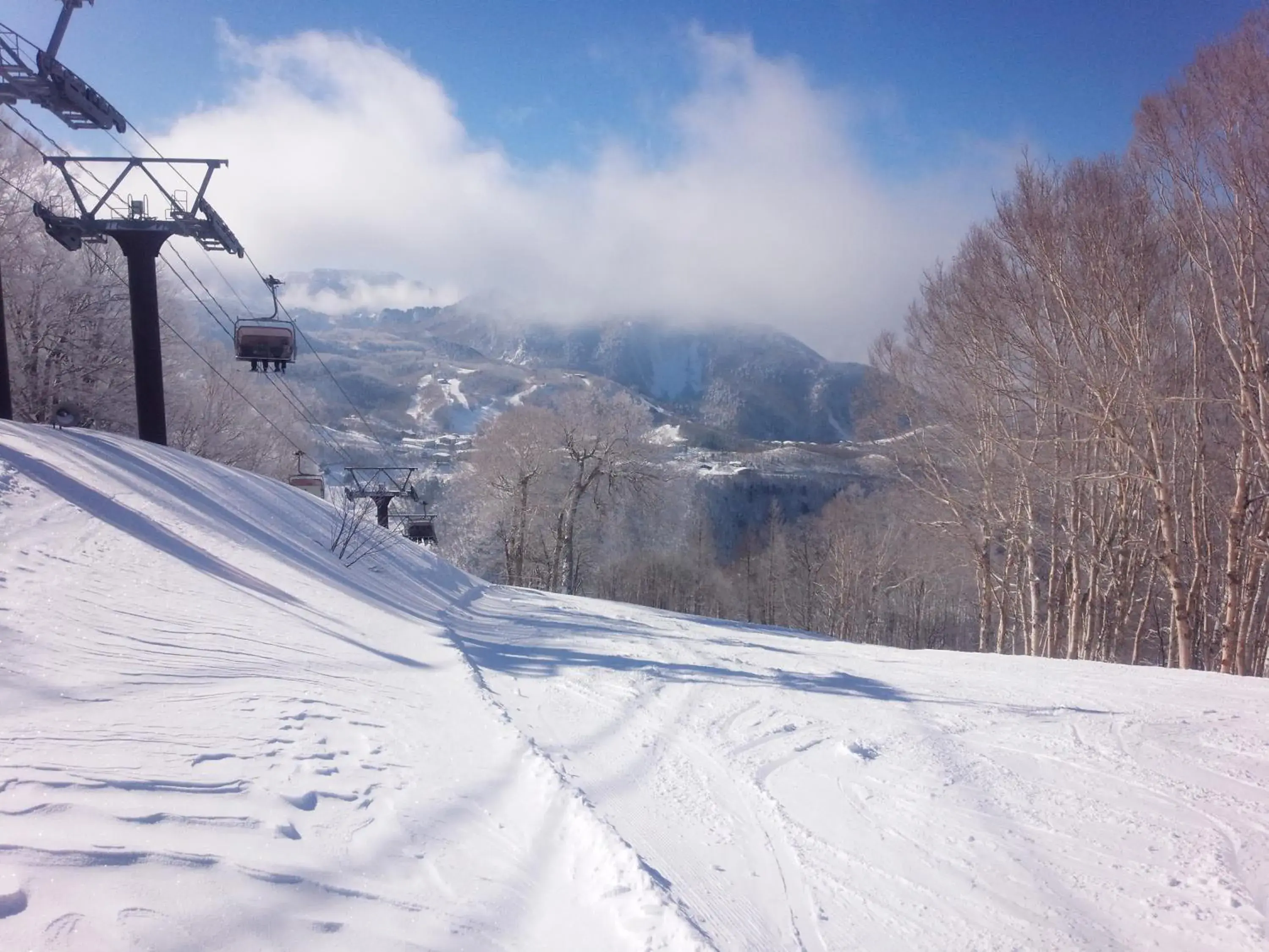 Skiing, Winter in Shiga Lake Hotel