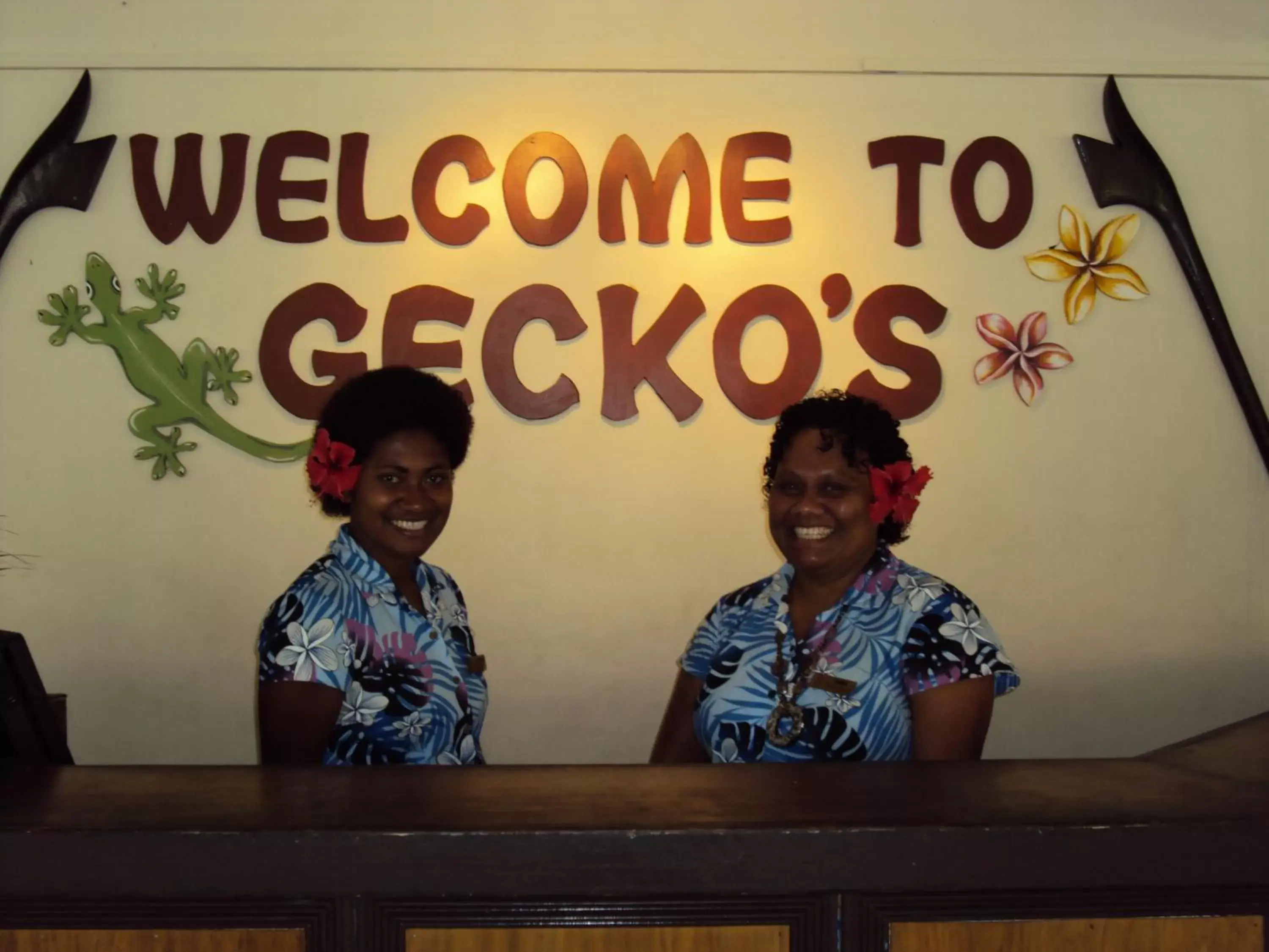 Staff, Lobby/Reception in Gecko's Resort