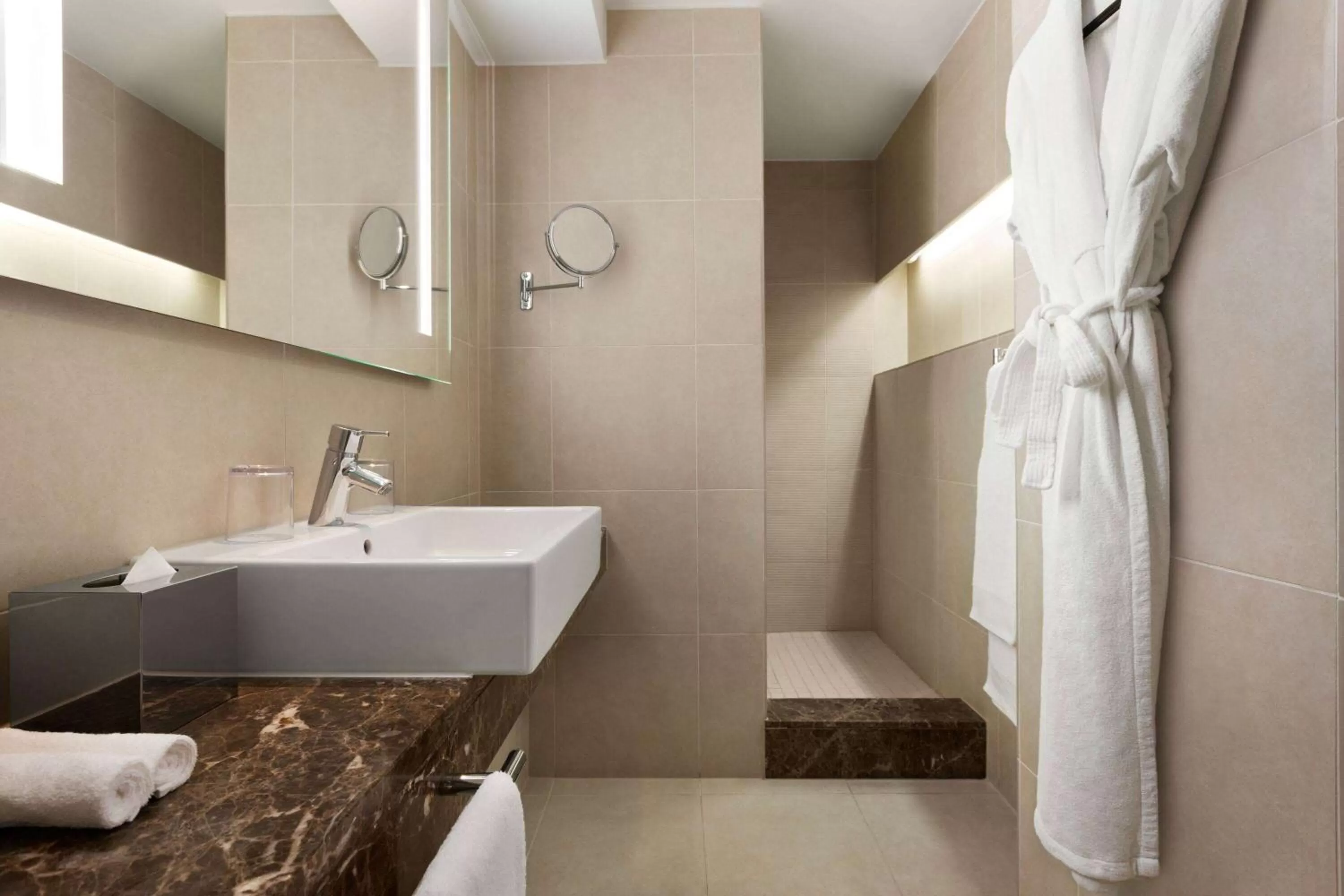 Shower in Hotel Dolce La Hulpe Brussels