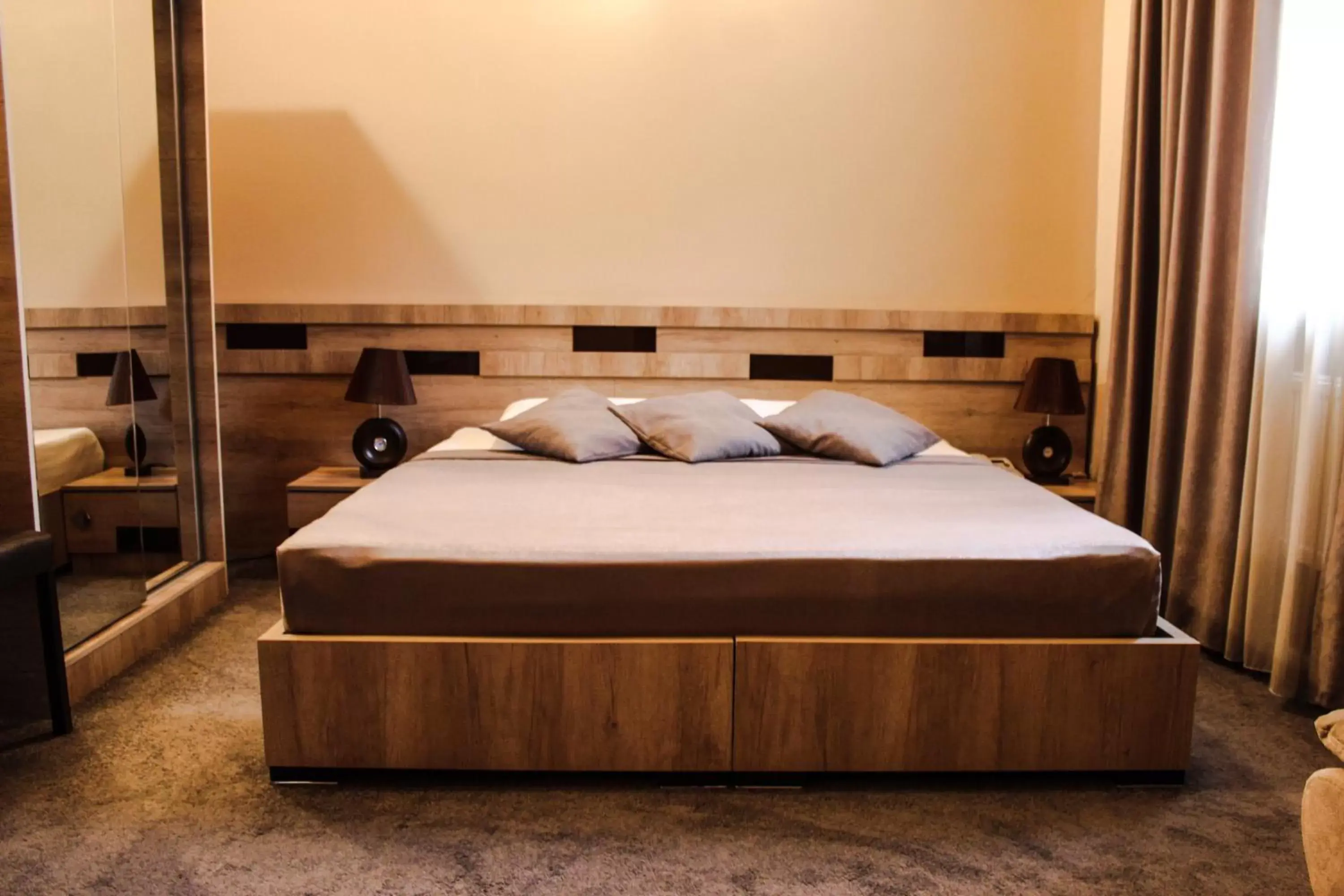 Bed in Hotel Diplomat
