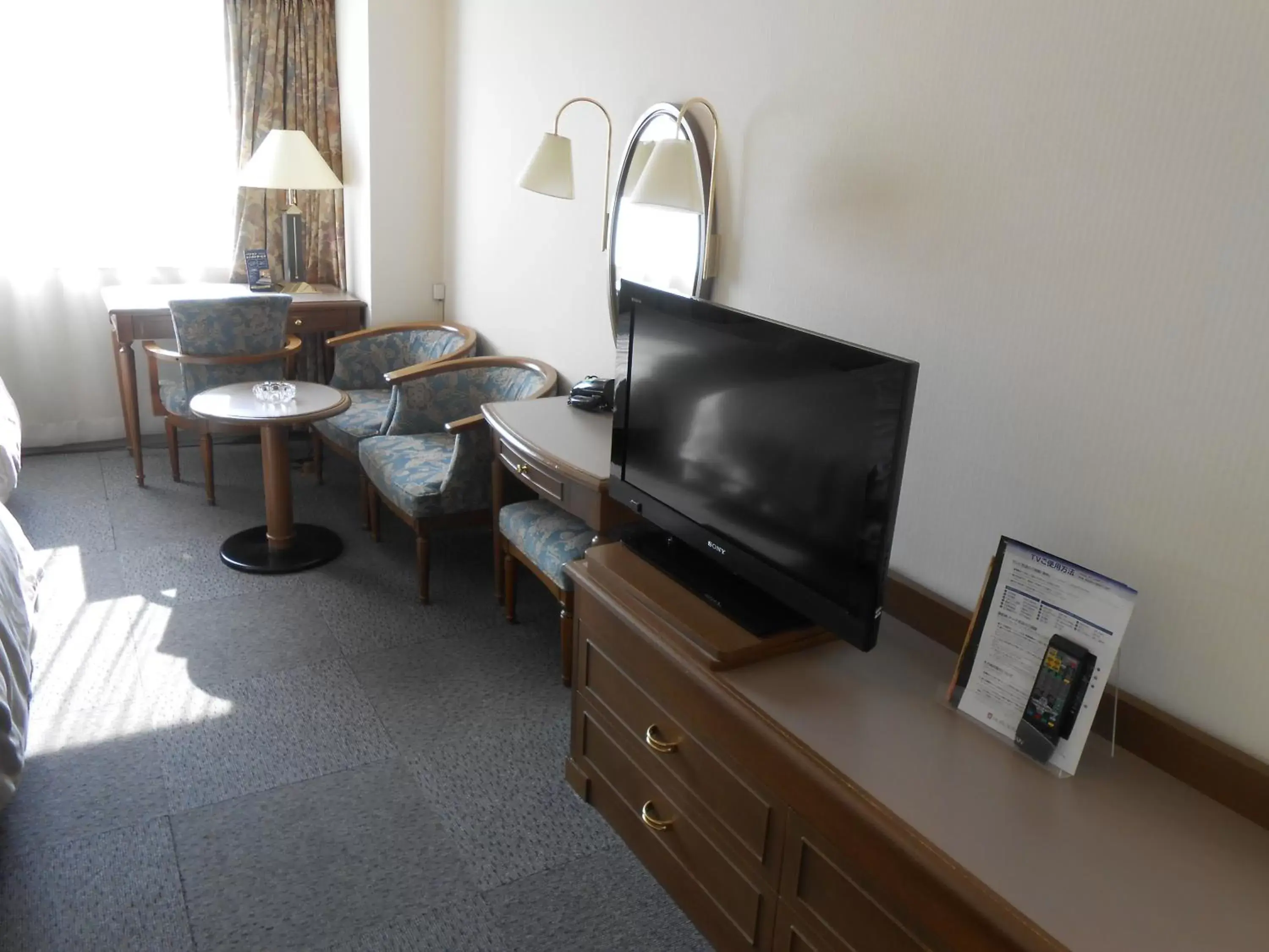 Decorative detail, TV/Entertainment Center in Hotel Sunroute Niigata