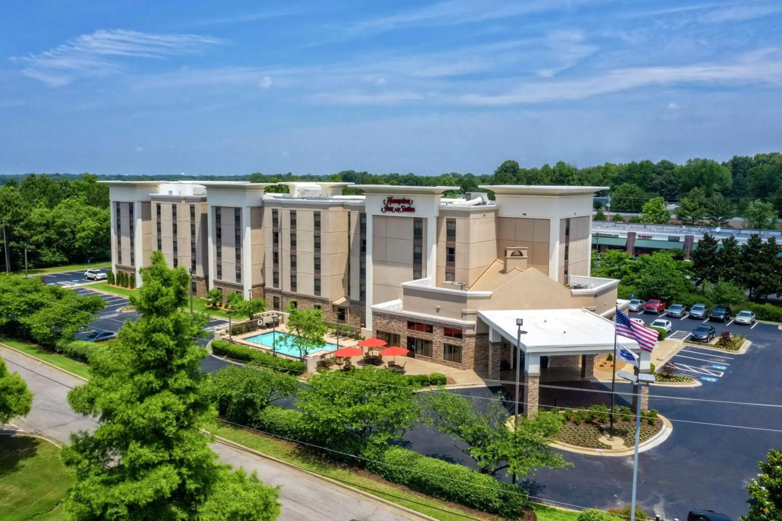 Property building, Bird's-eye View in Hampton Inn & Suites Memphis-Wolfchase Galleria
