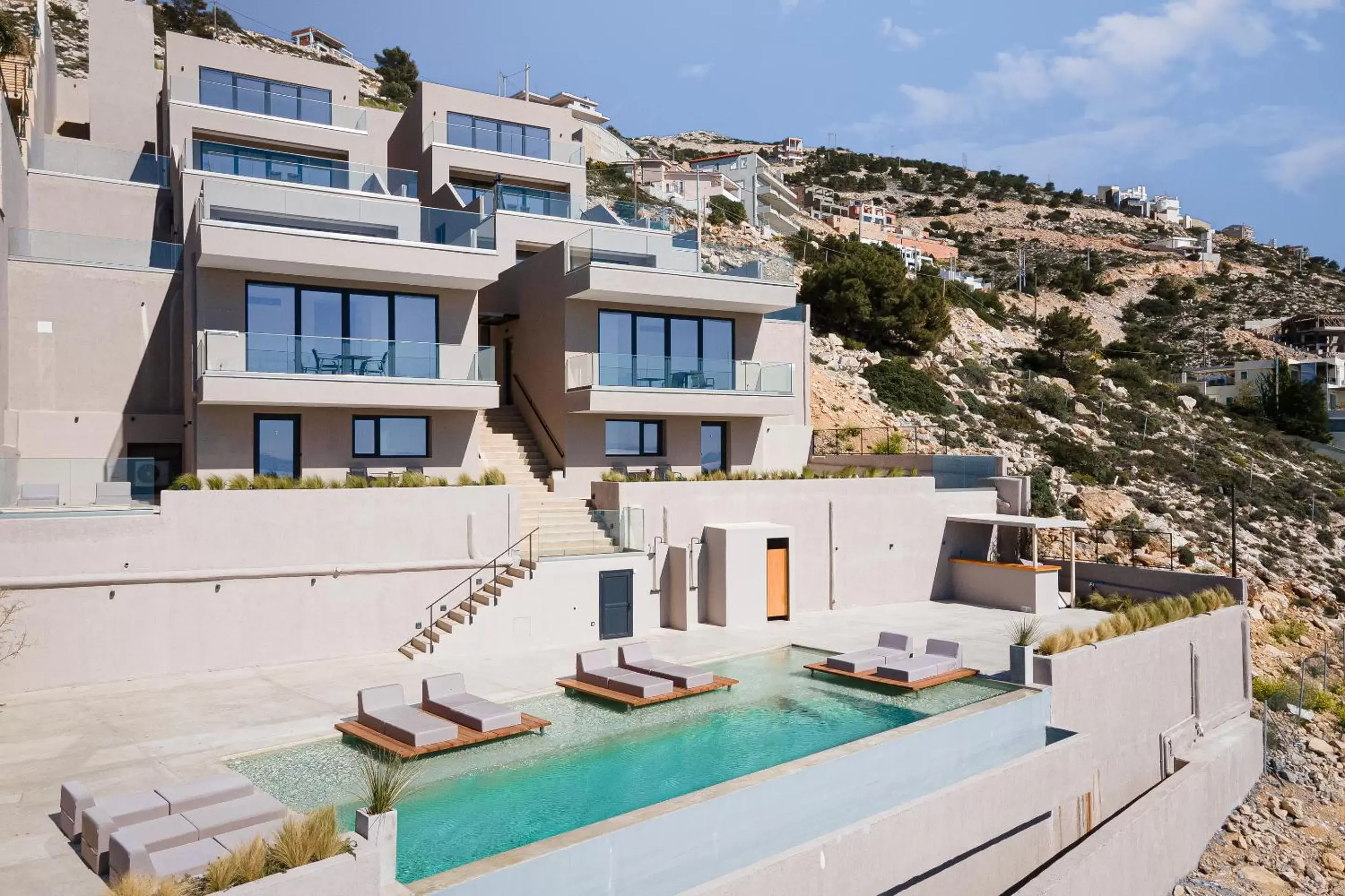 Property building, Swimming Pool in Saronida Hills