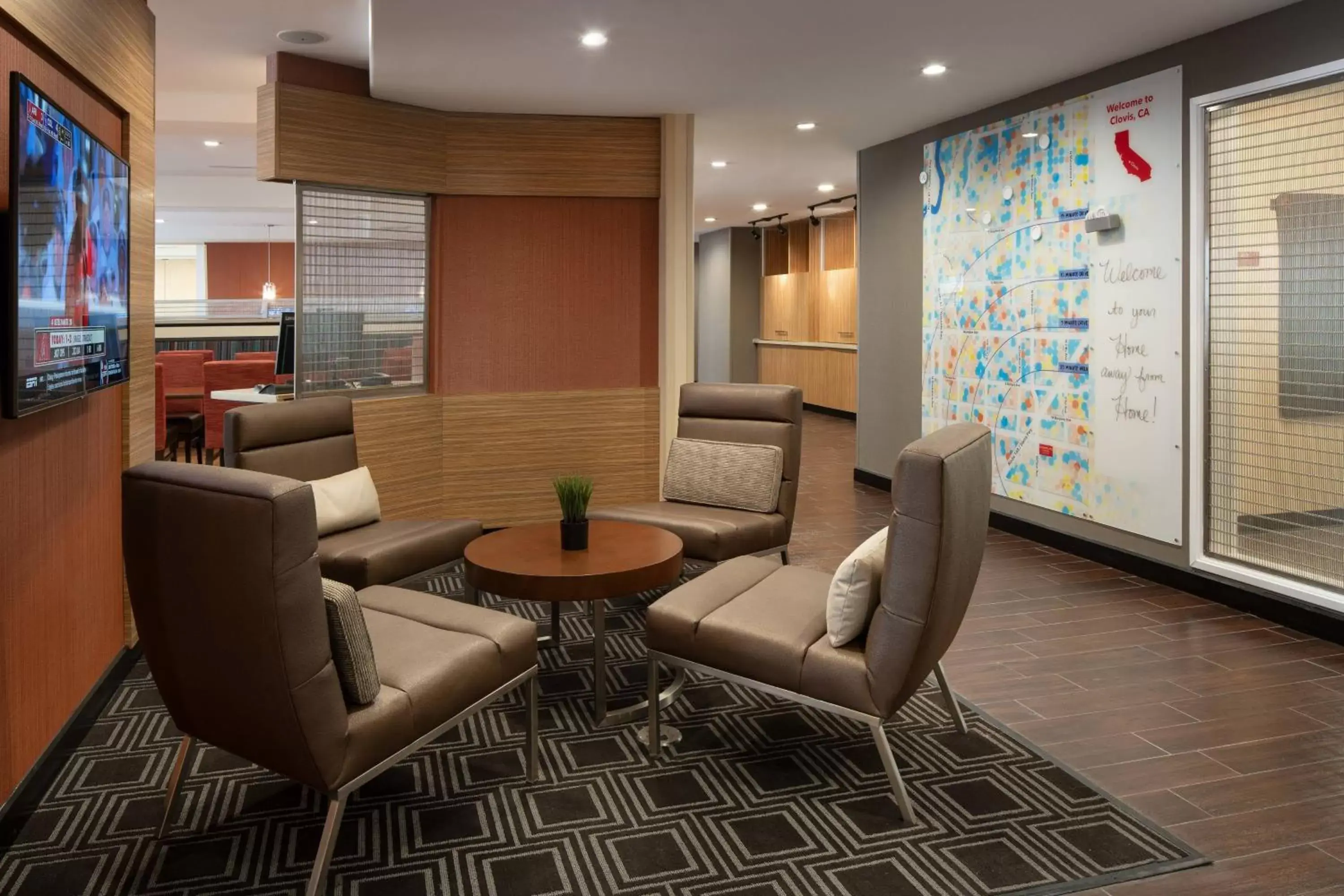 Lobby or reception in TownePlace Suites Fresno Clovis