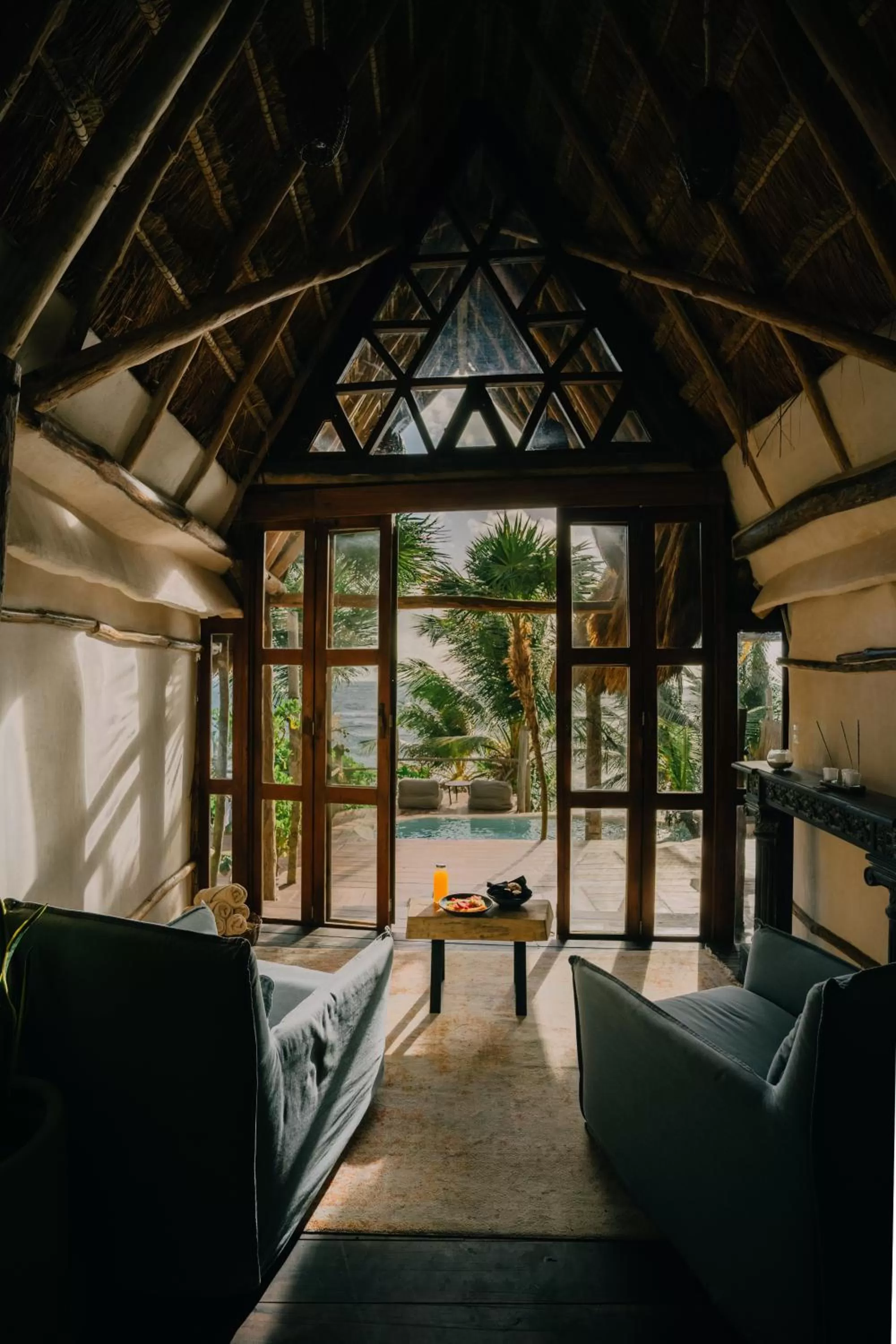 Seating area in Papaya Playa Project, Tulum, a Member of Design Hotels