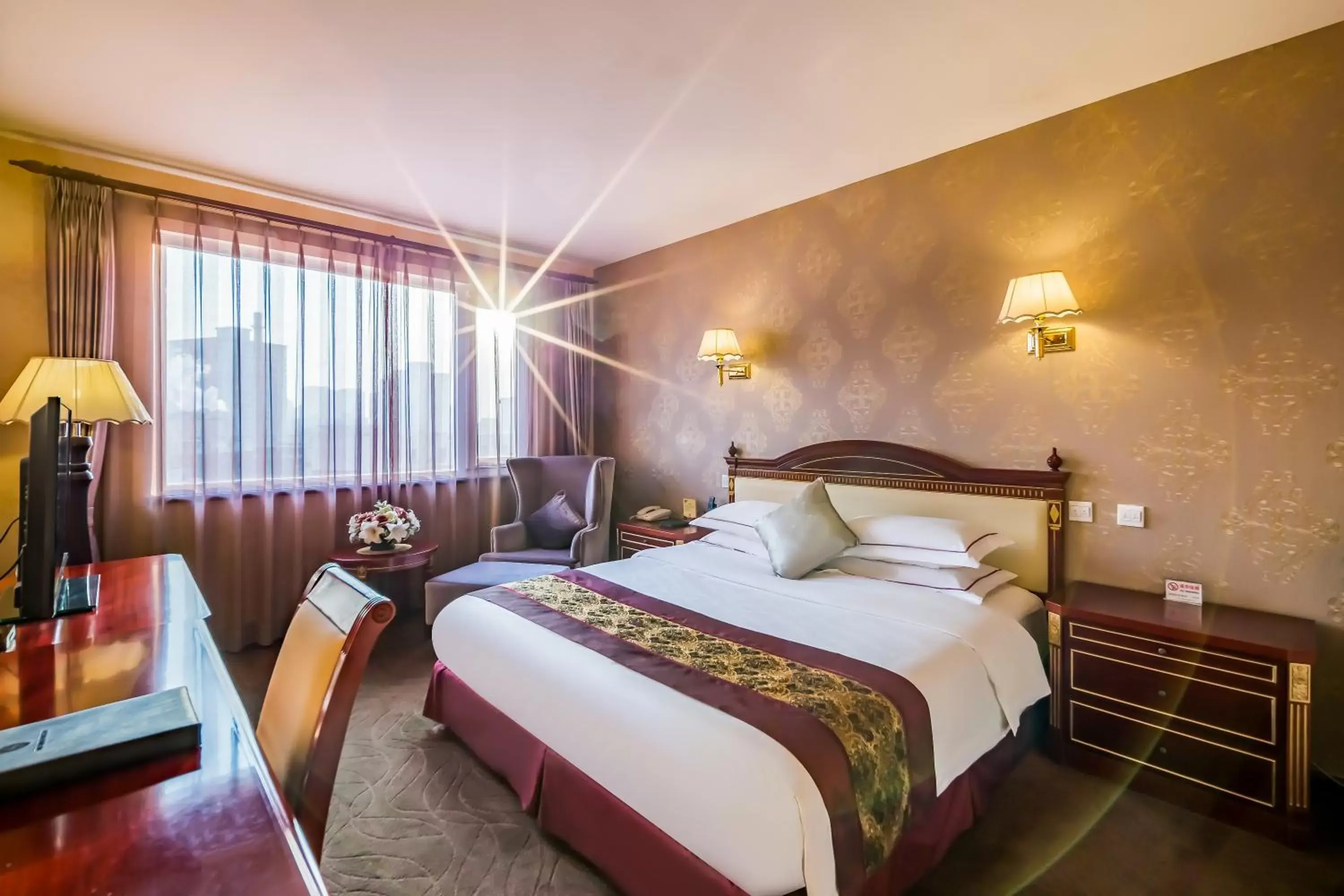 Bed in Beijing Commercial Business Hotel