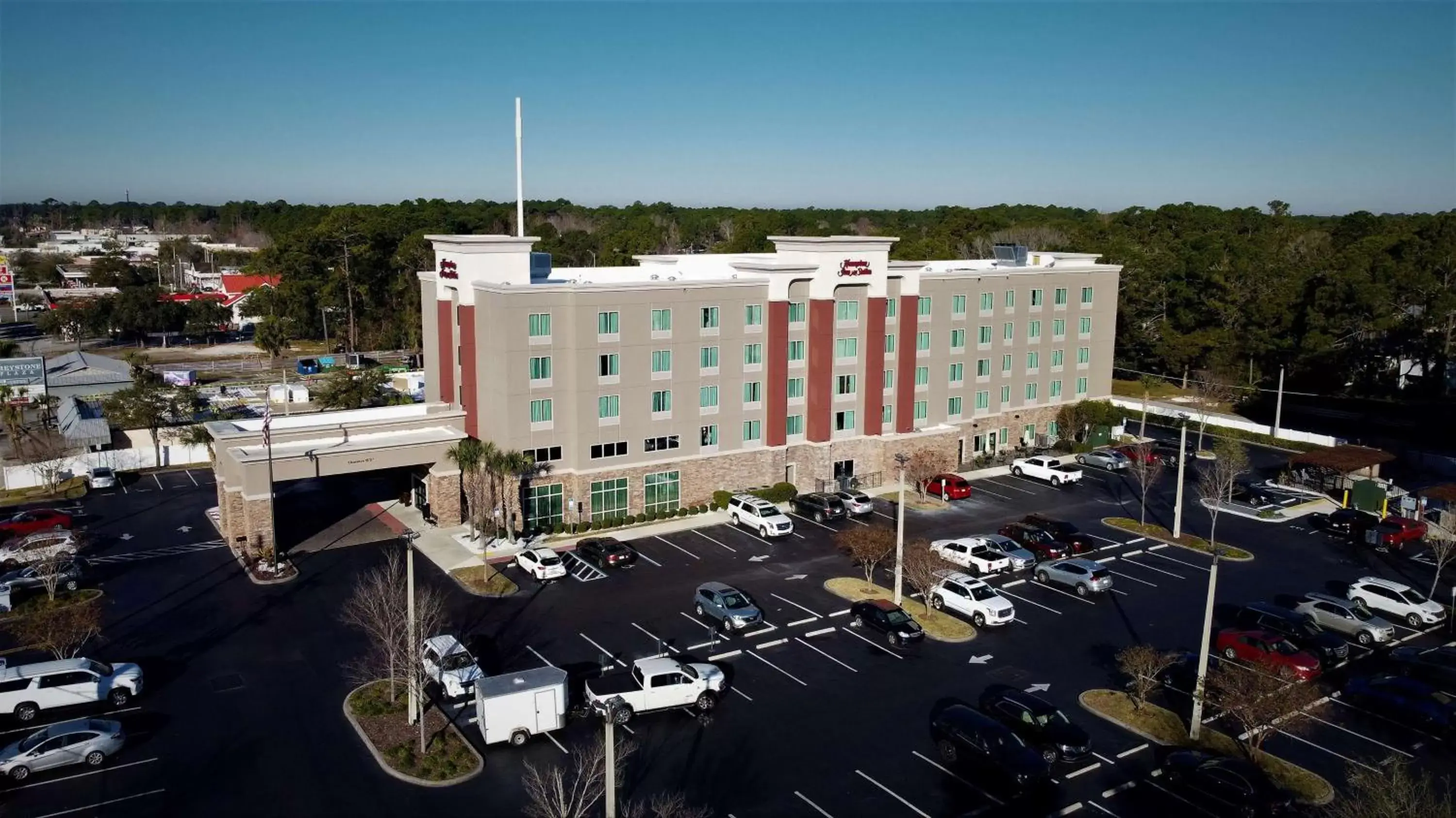 Property building, Bird's-eye View in Hampton Inn & Suites Jacksonville Beach Boulevard/Mayo Clinic