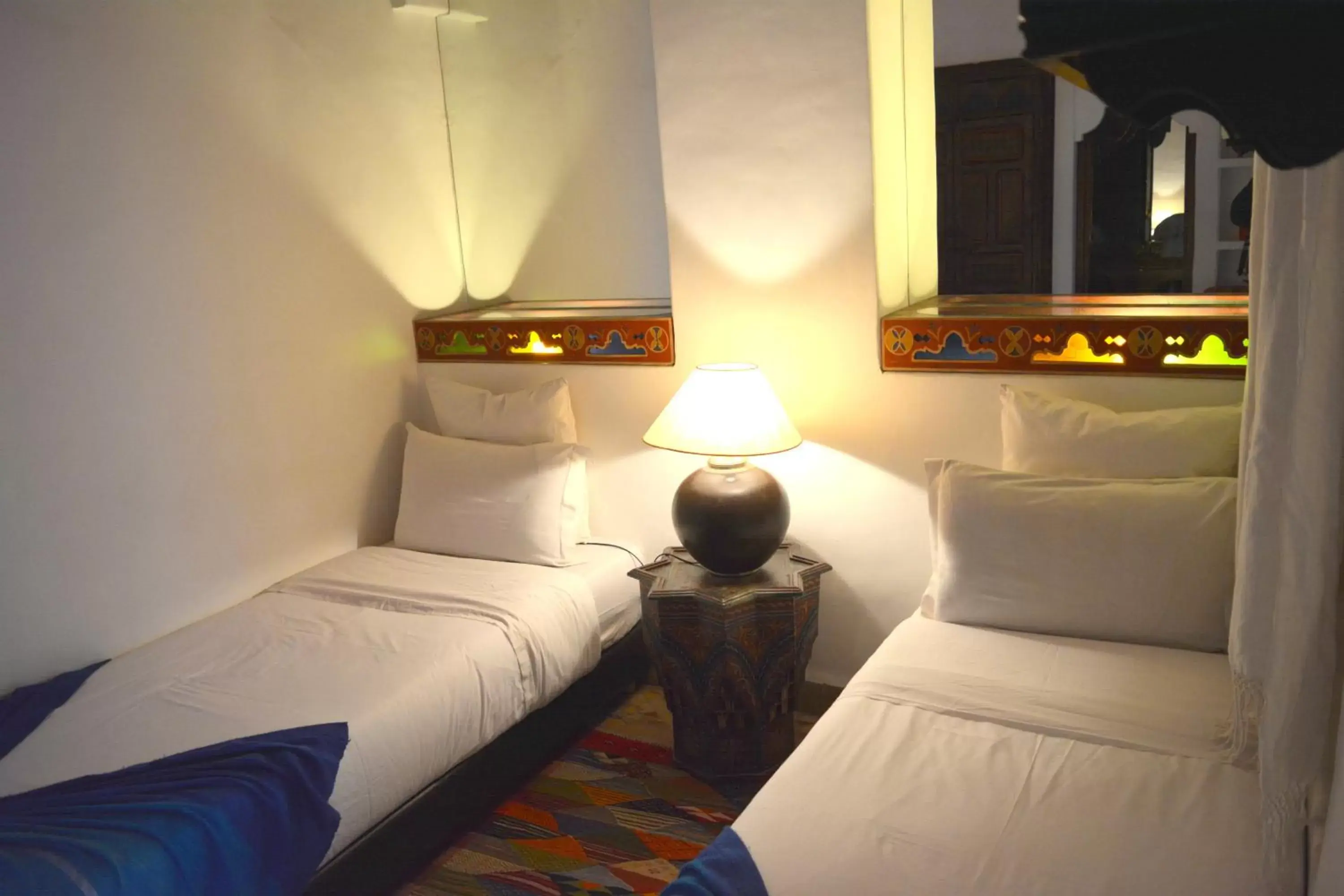 Bed in Riad Ghali Hotel & SPA