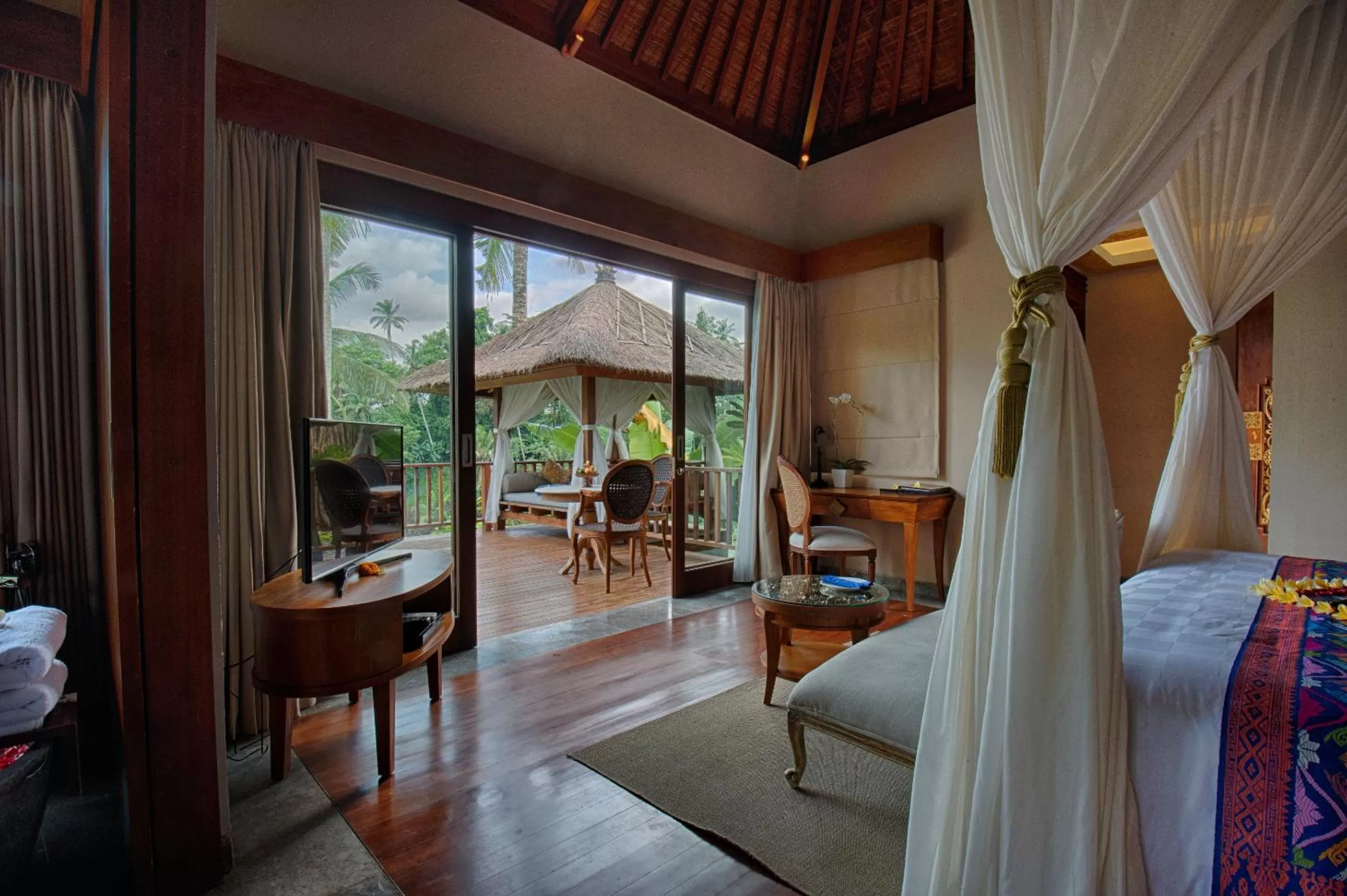 Patio, Bed in Natya Resort Ubud
