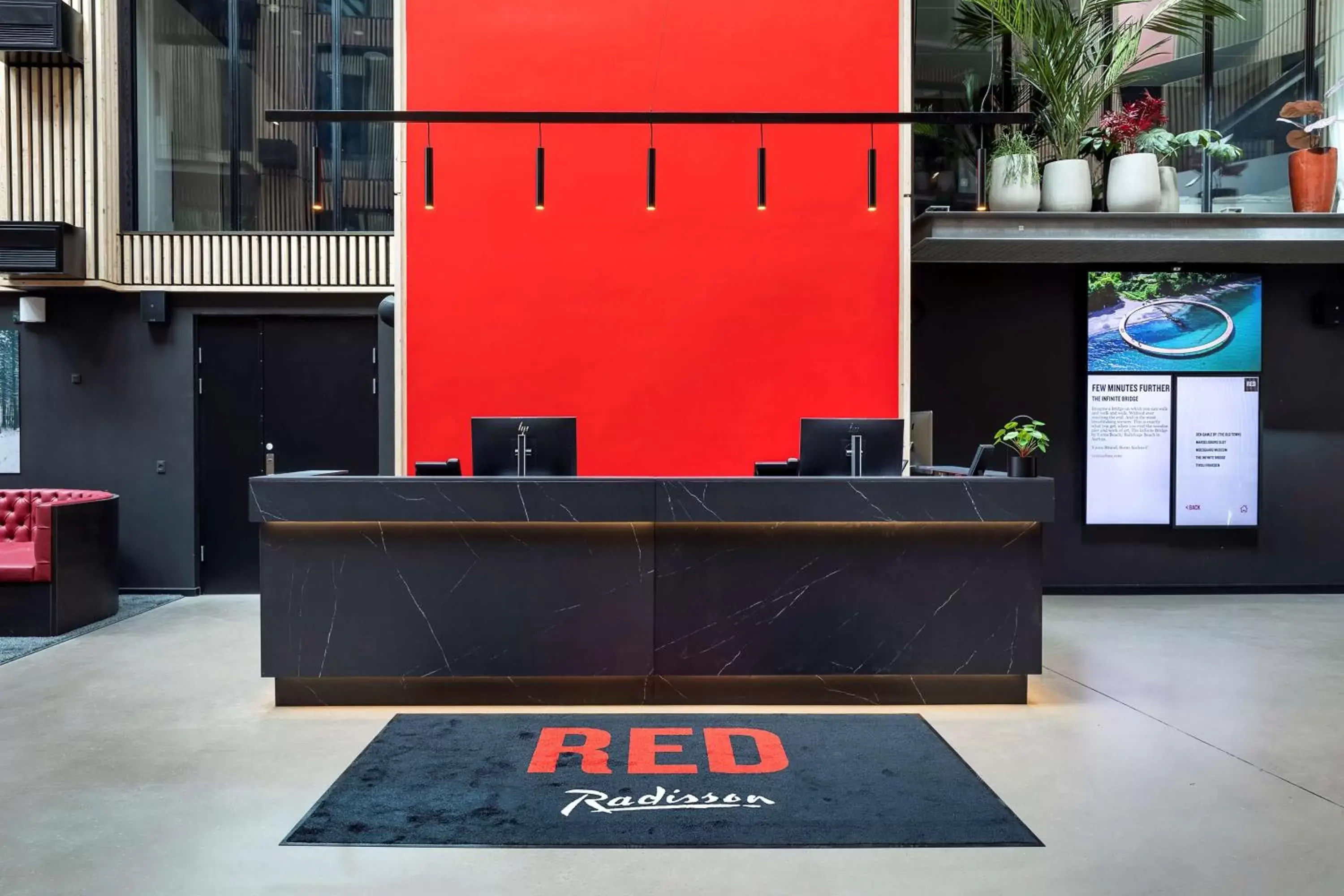 Lobby or reception in Radisson RED Aarhus