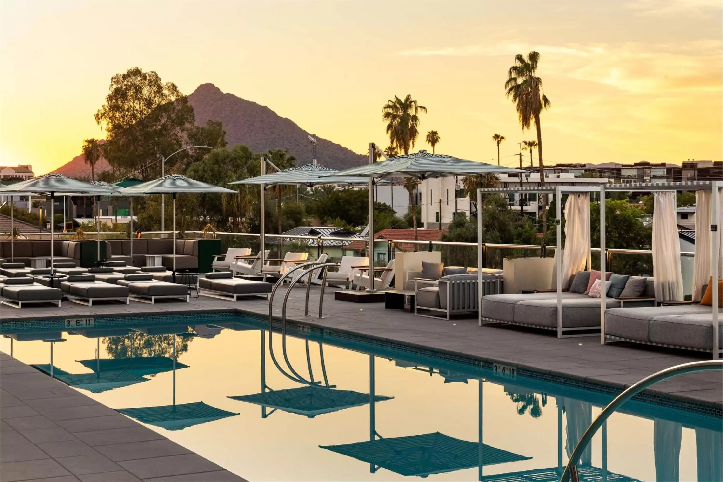 Pool view in Senna House Hotel Scottsdale, Curio Collection By Hilton Pool view in Senna House Hotel Scottsdale, Curio Collection By Hilton