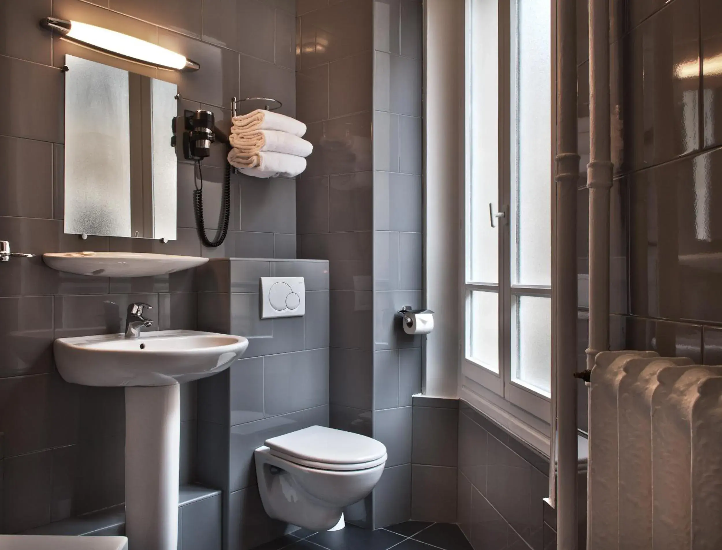 Bathroom in Paris France Hotel
