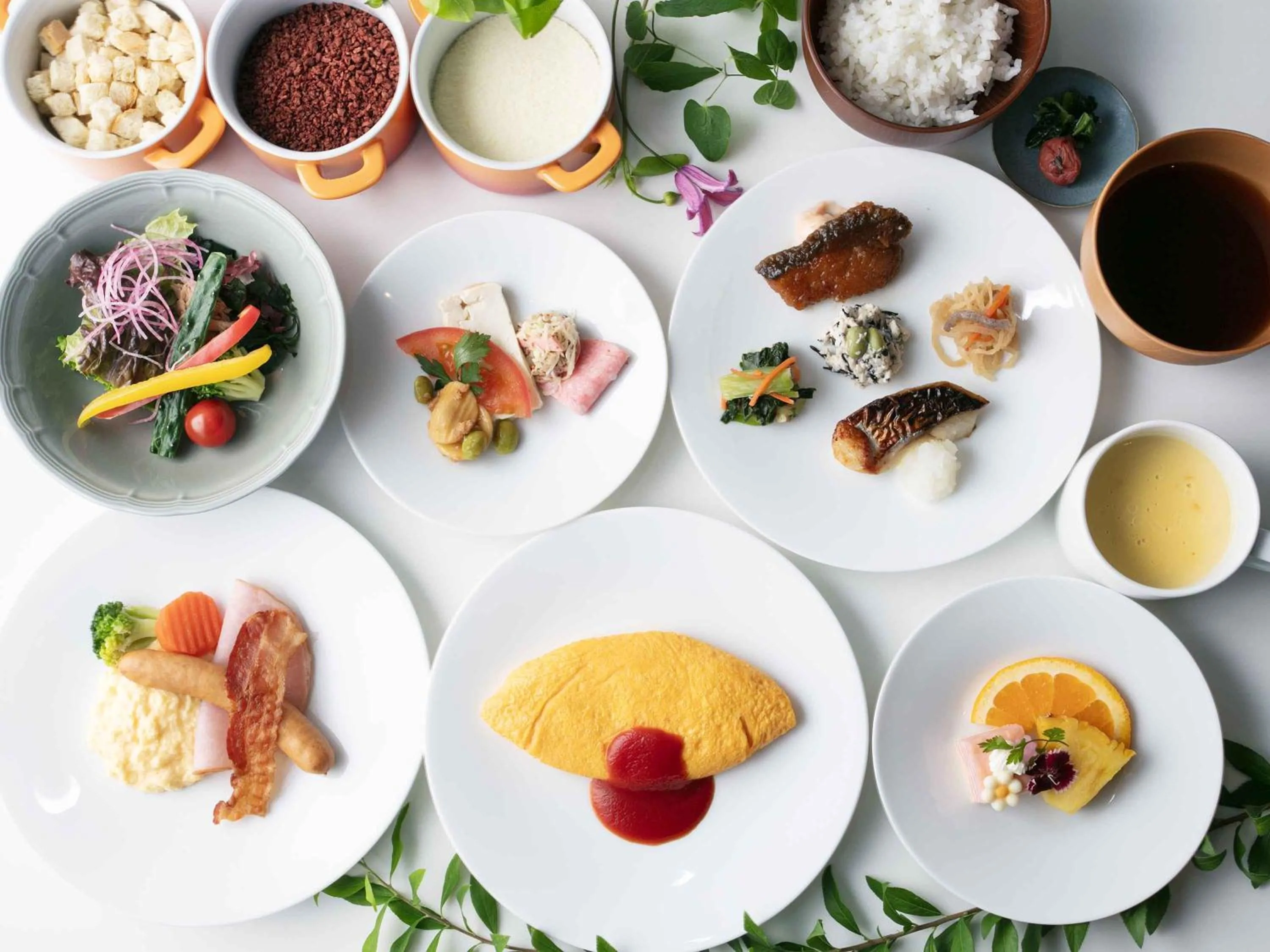 Buffet breakfast in Nagoya Kanko Hotel