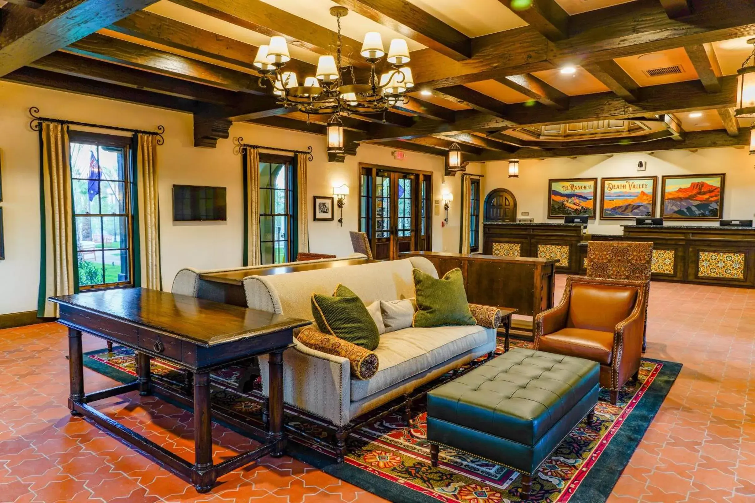 Lobby or reception in The Ranch At Death Valley Lobby or reception in The Ranch At Death Valley