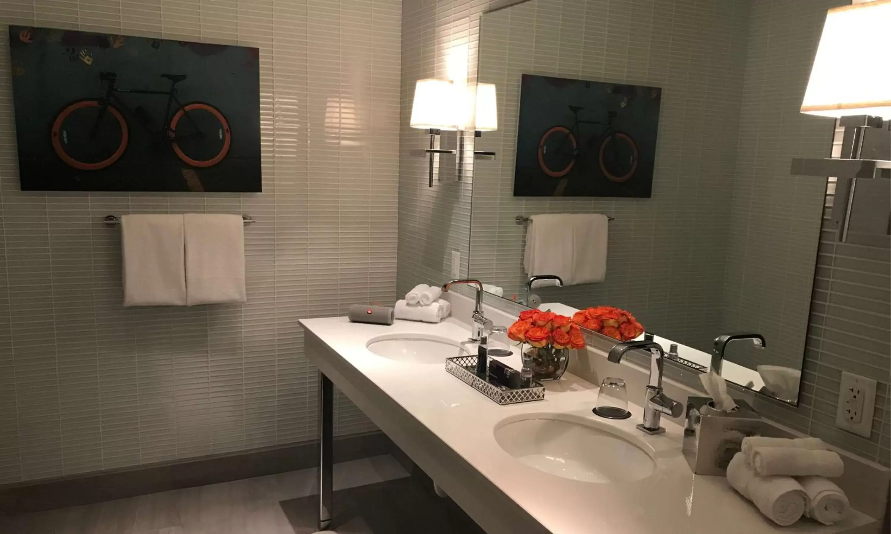 Bathroom in Virgin Hotels Las Vegas, Curio Collection by Hilton