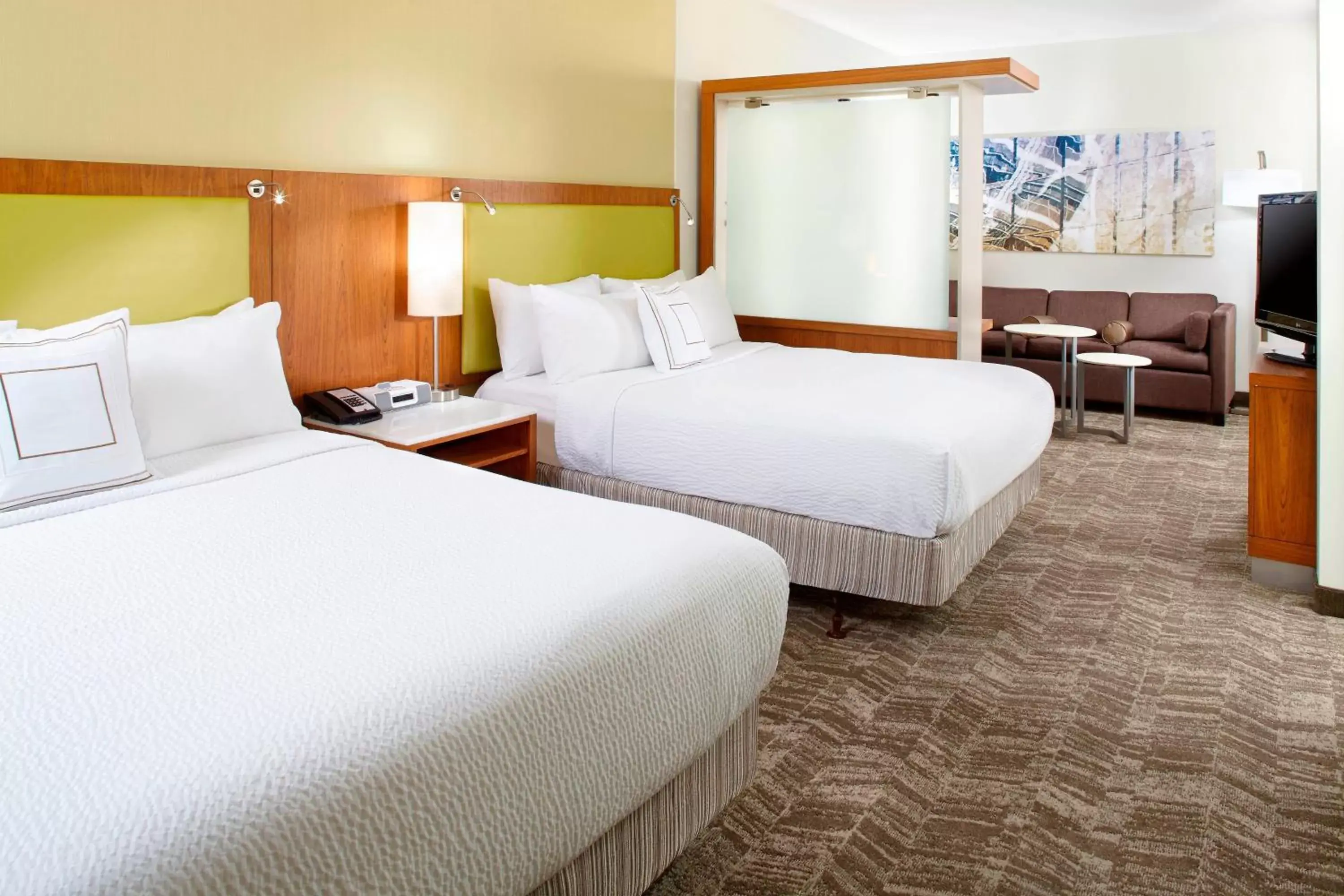 Photo of the whole room, Bed in SpringHill Suites Houston Intercontinental Airport