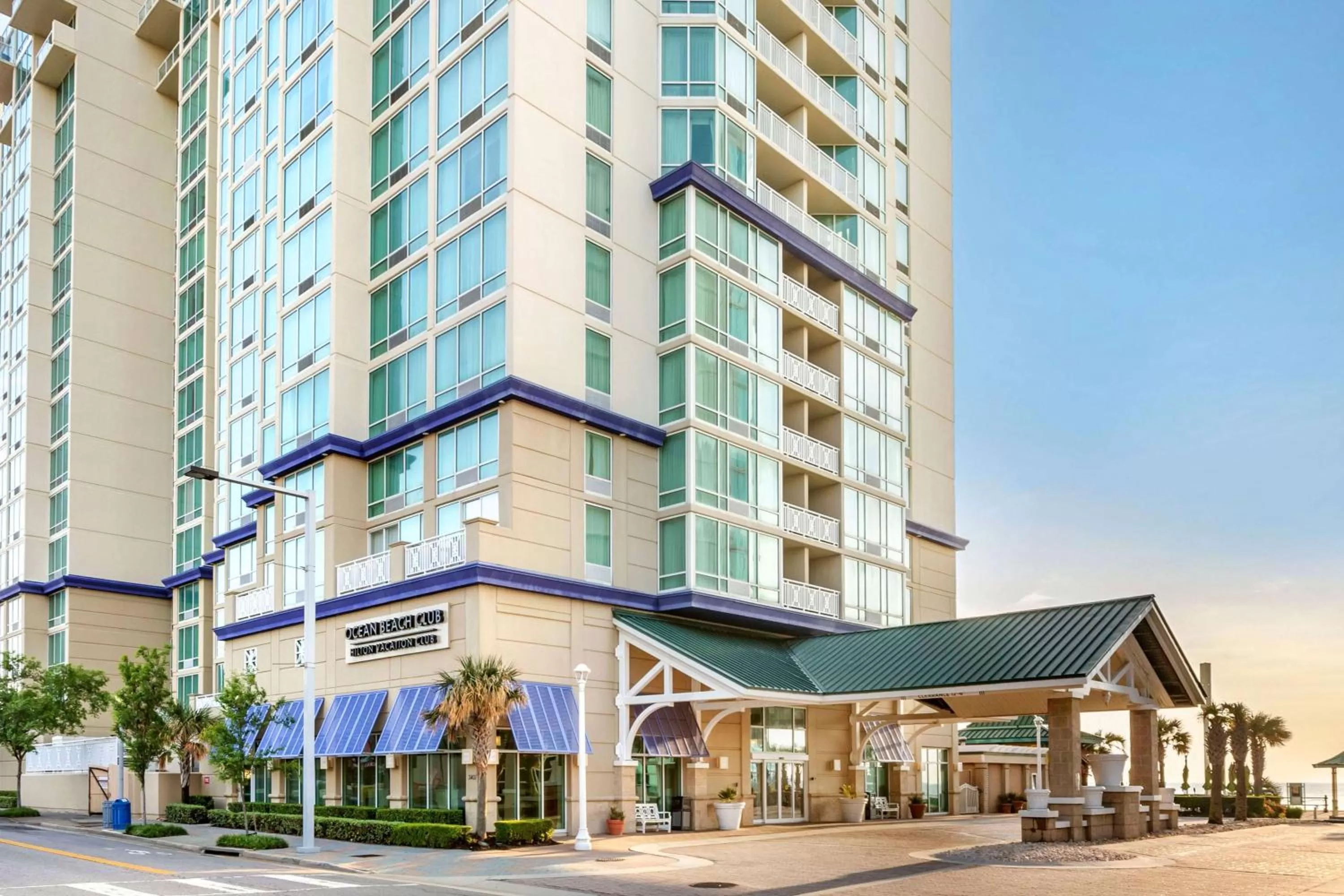 Property building in Hilton Vacation Club Ocean Beach Club Virginia Beach