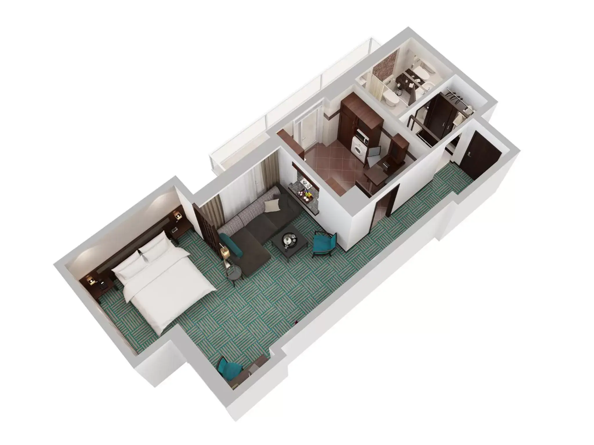 Photo of the whole room, Floor Plan in Flora Creek Deluxe Hotel Apartments