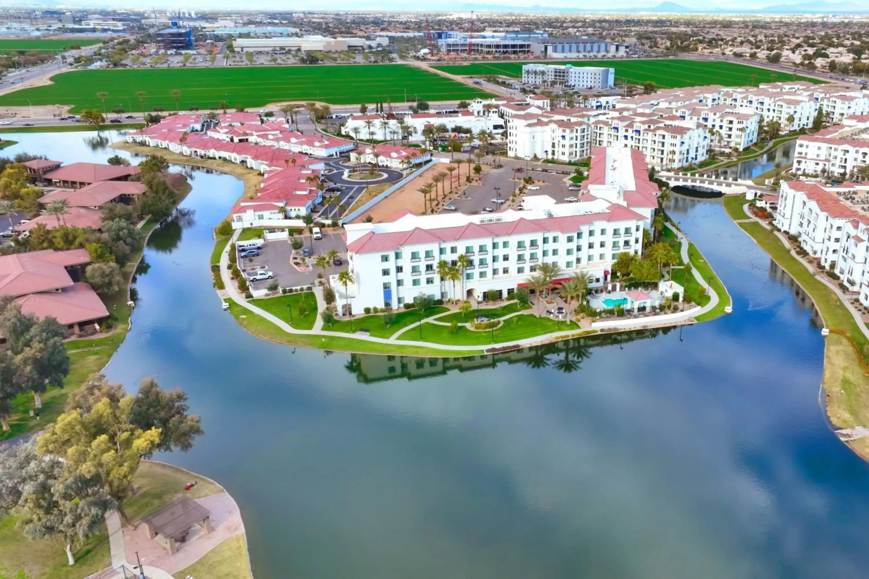 Property building, Bird's-eye View in Residence Inn by Marriott Phoenix Chandler/South