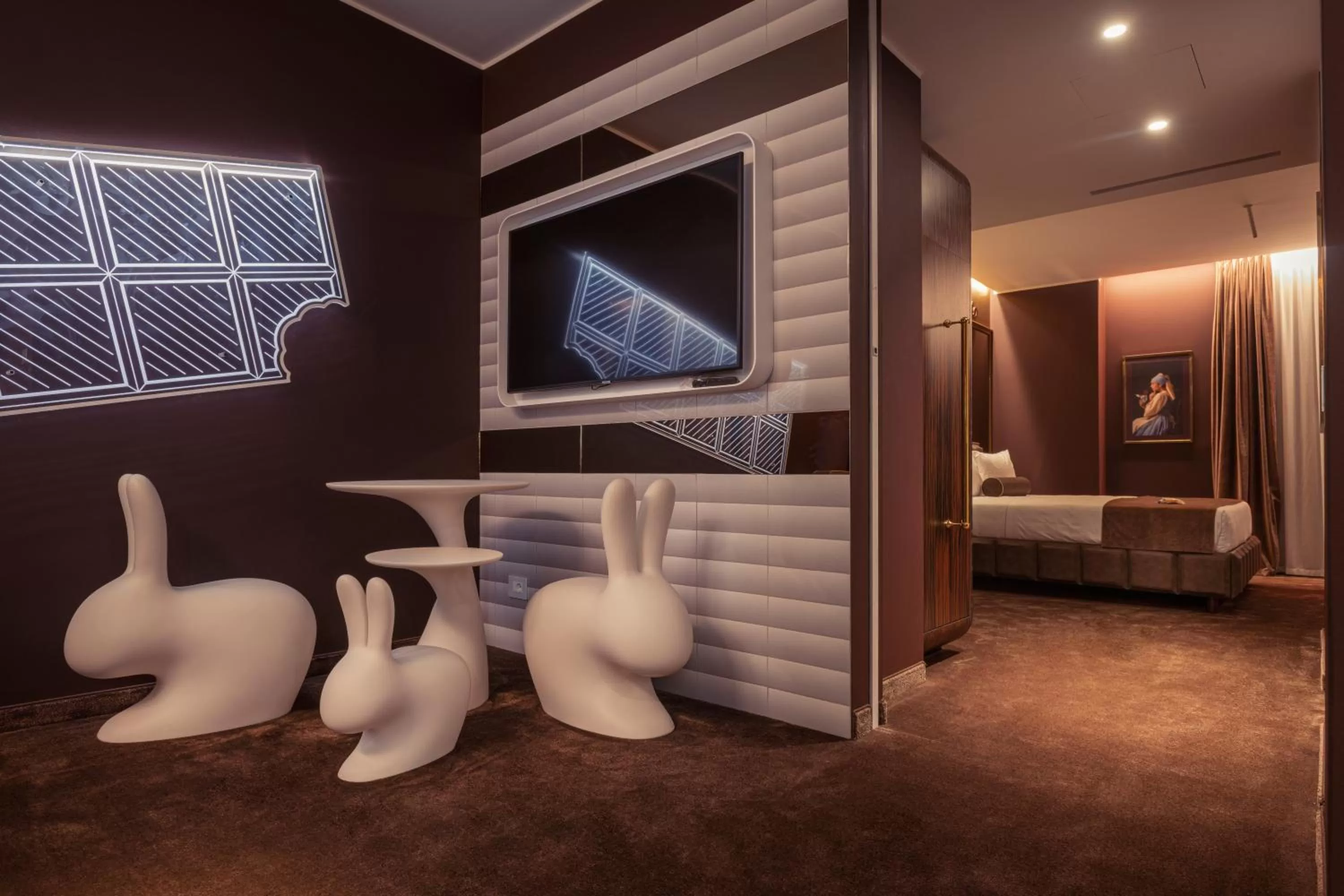 Living room, Bed in ODSweet Duomo Milano Hotel